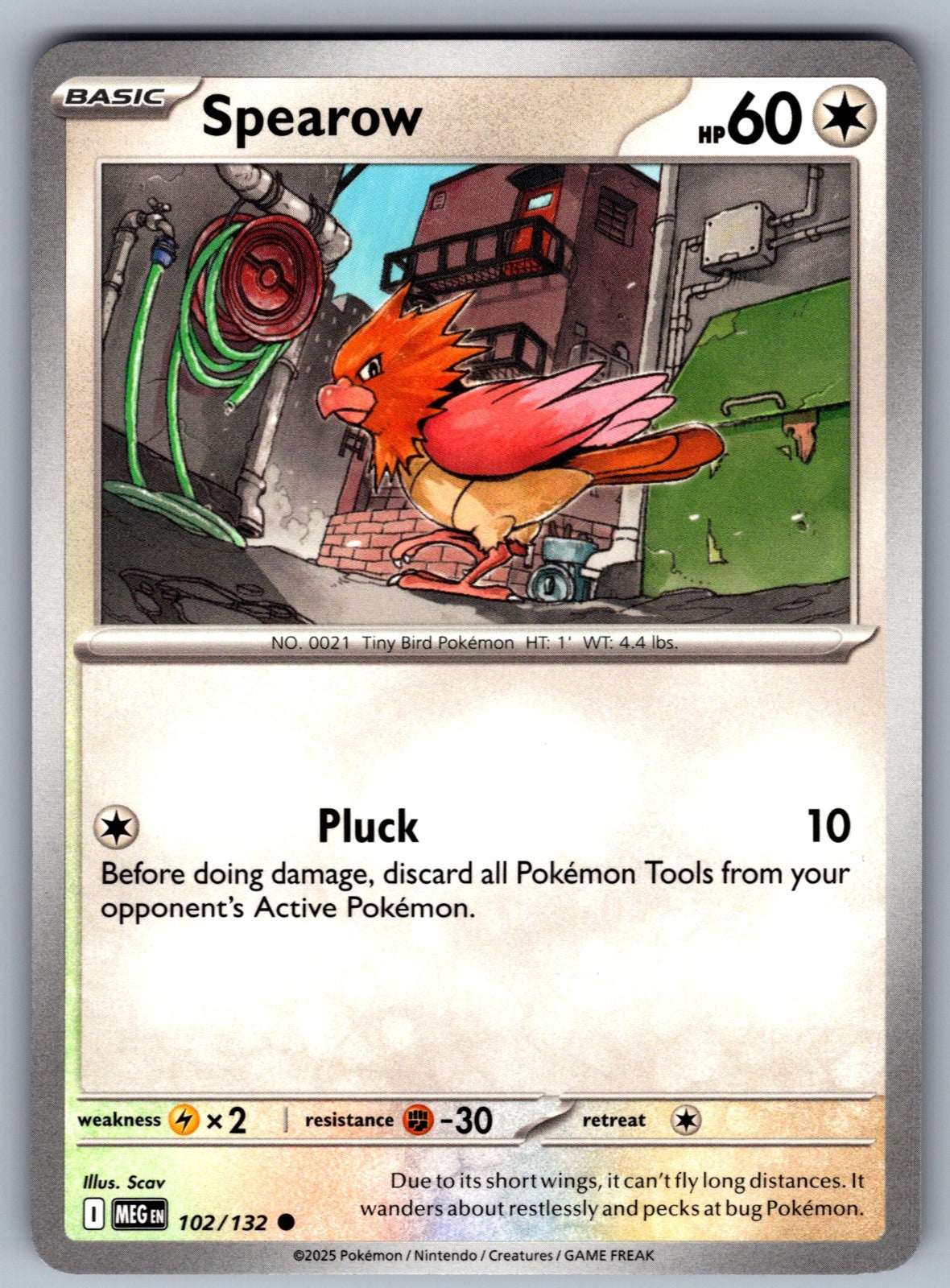 Spearow Common ME01: Mega Evolution 102/132 NM 2025