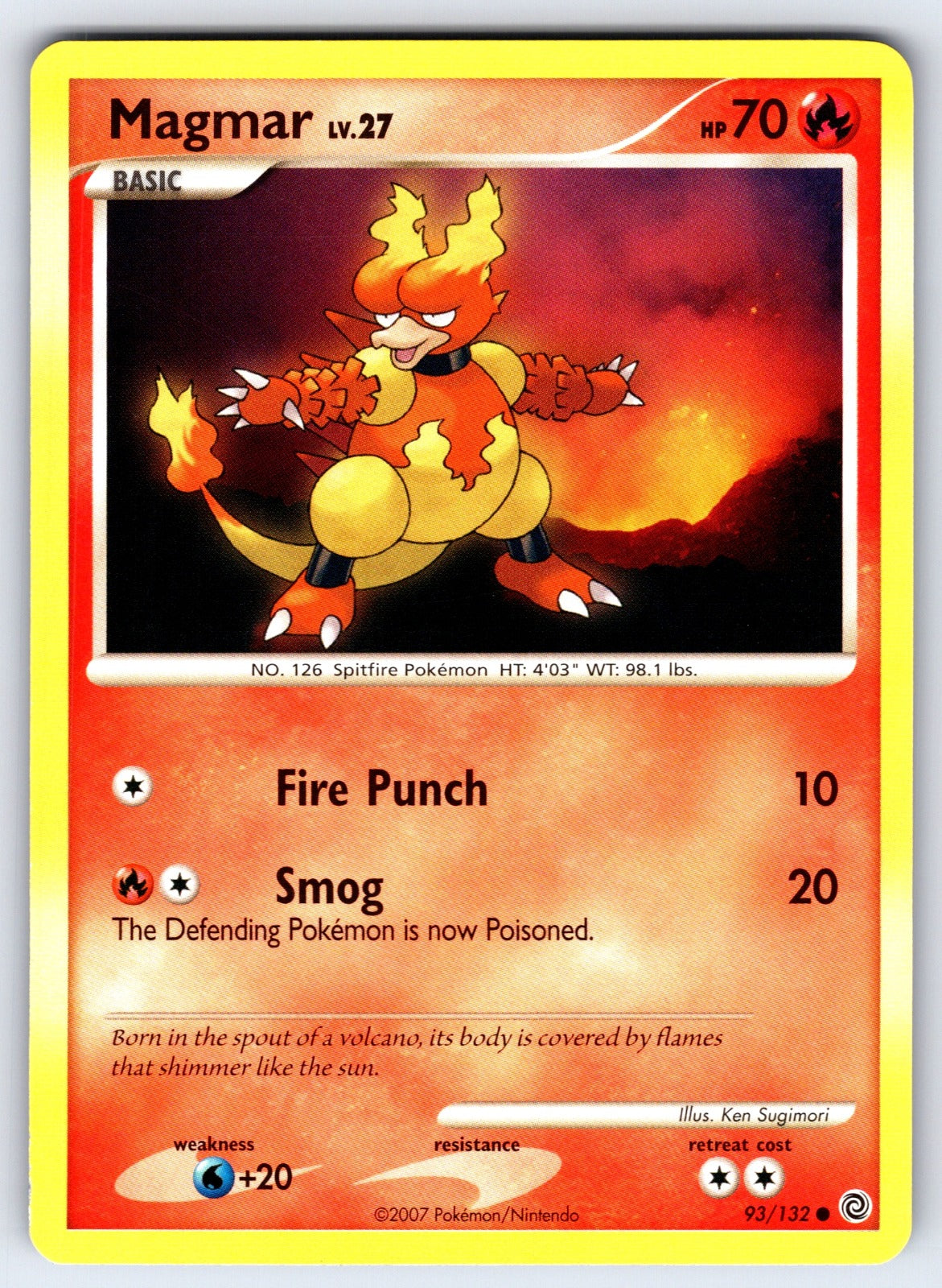 Magmar Common Secret Wonders 93/132 LP 2007