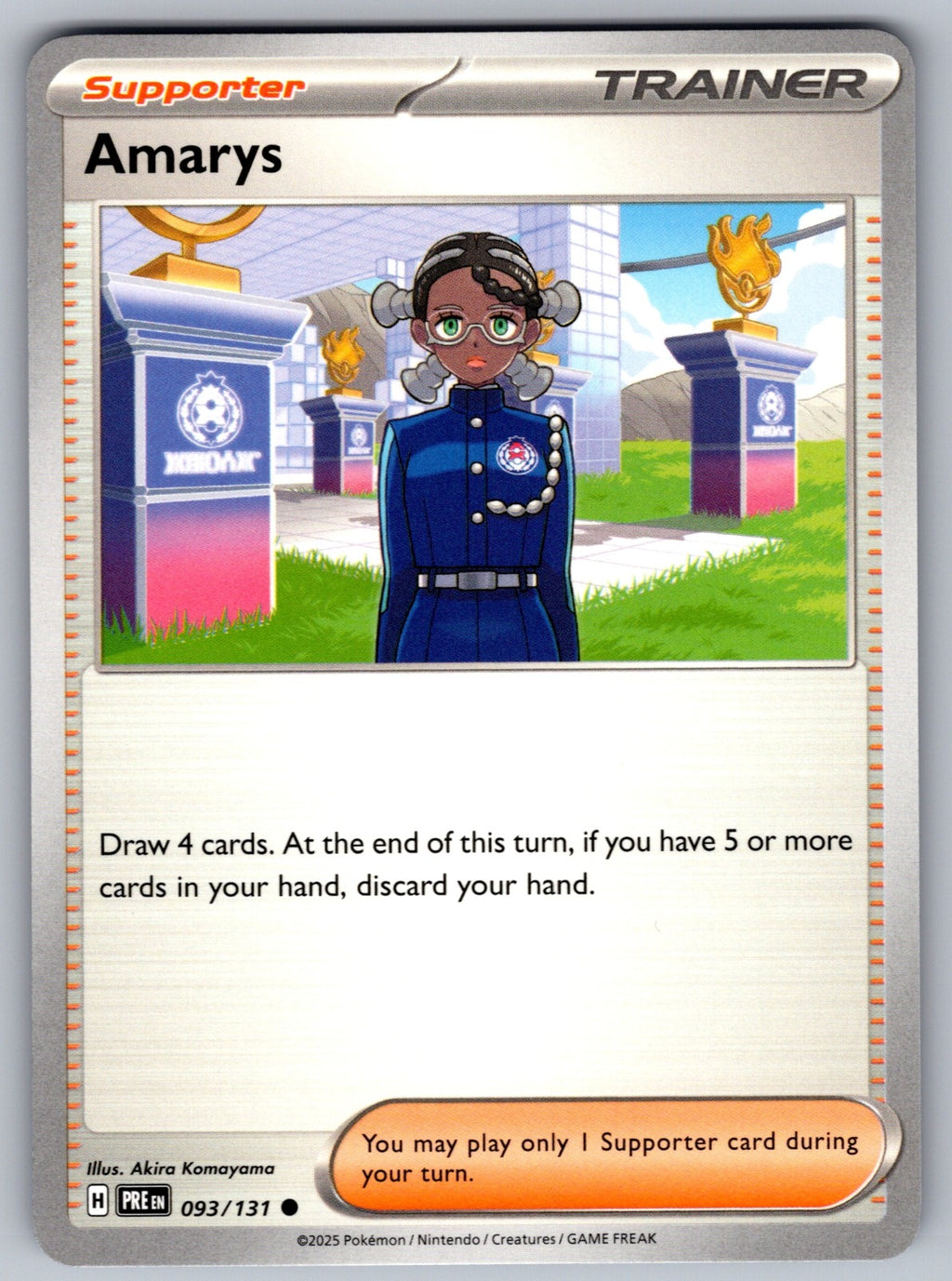 Amarys Common SV: Prismatic Evolutions 093/131 NM 2025