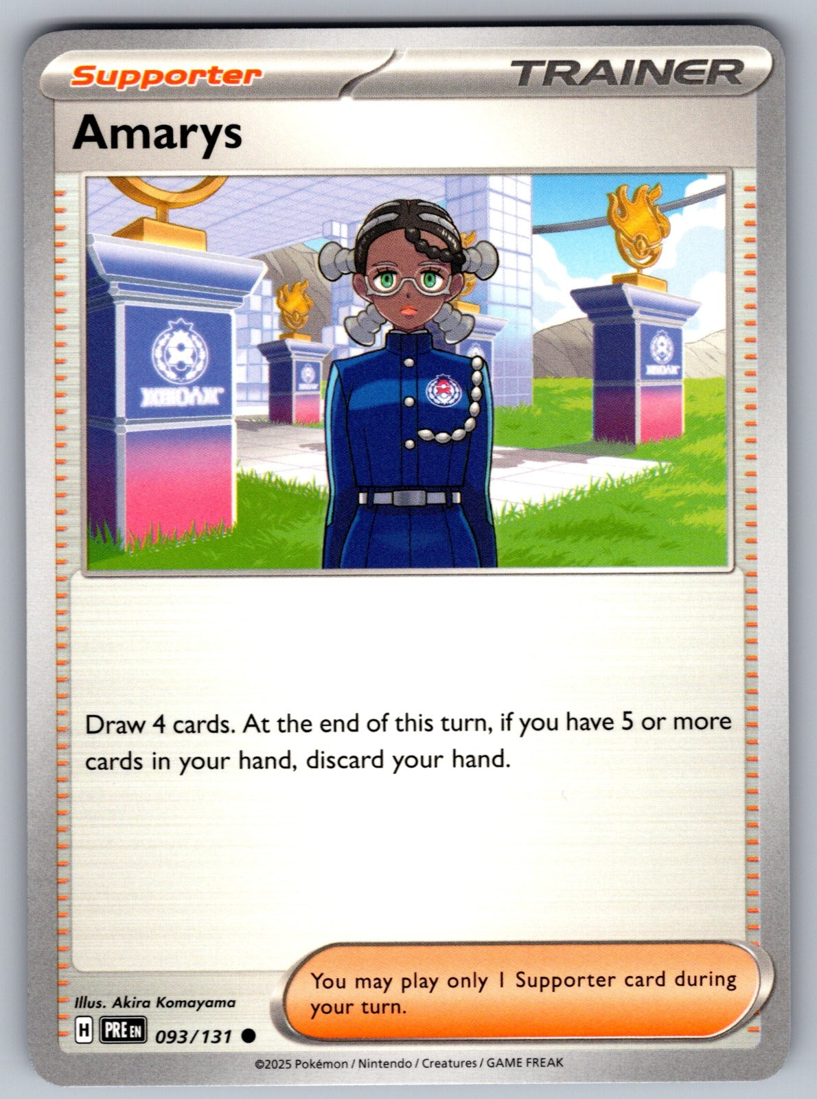 Amarys Common SV: Prismatic Evolutions 093/131 NM 2025