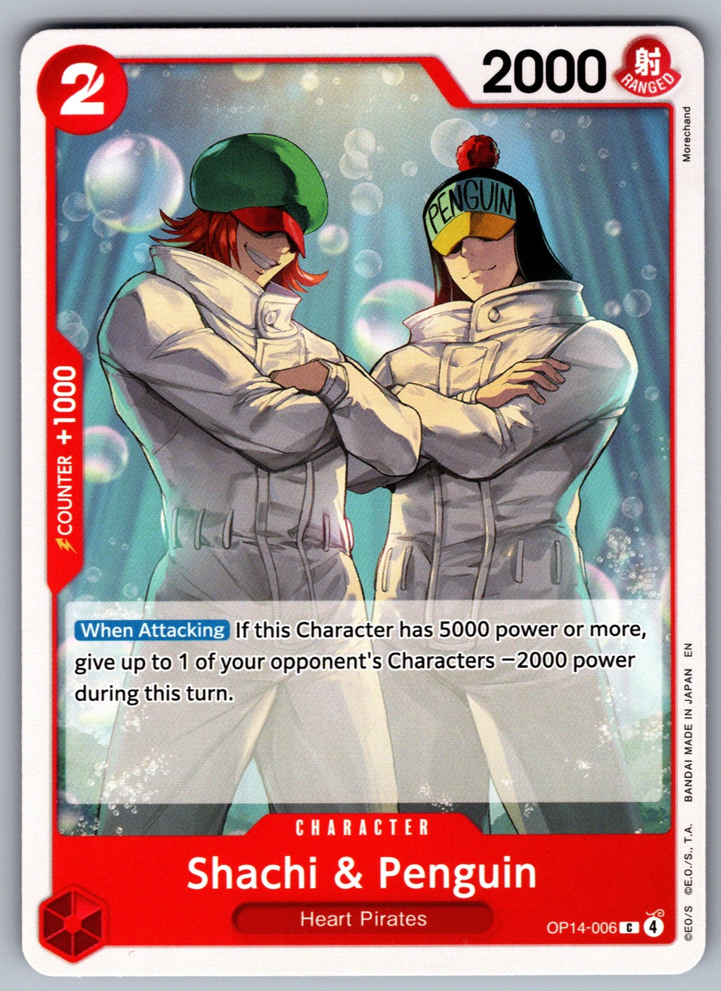 Shachi & Penguin C The Azure Sea's Seven OP14-006 NM 2026