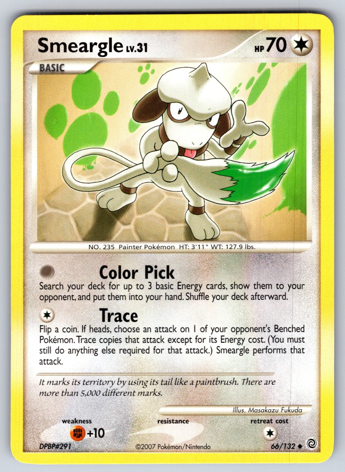 Smeargle Uncommon Secret Wonders 66/132 LP 2007