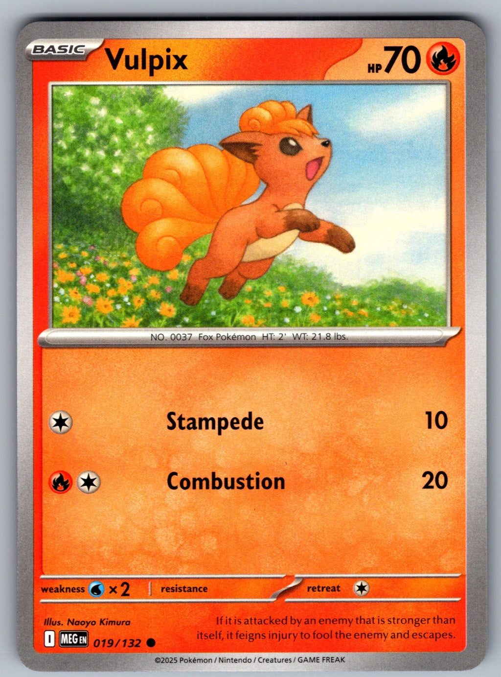 Vulpix Common ME01: Mega Evolution 019/132 NM 2025