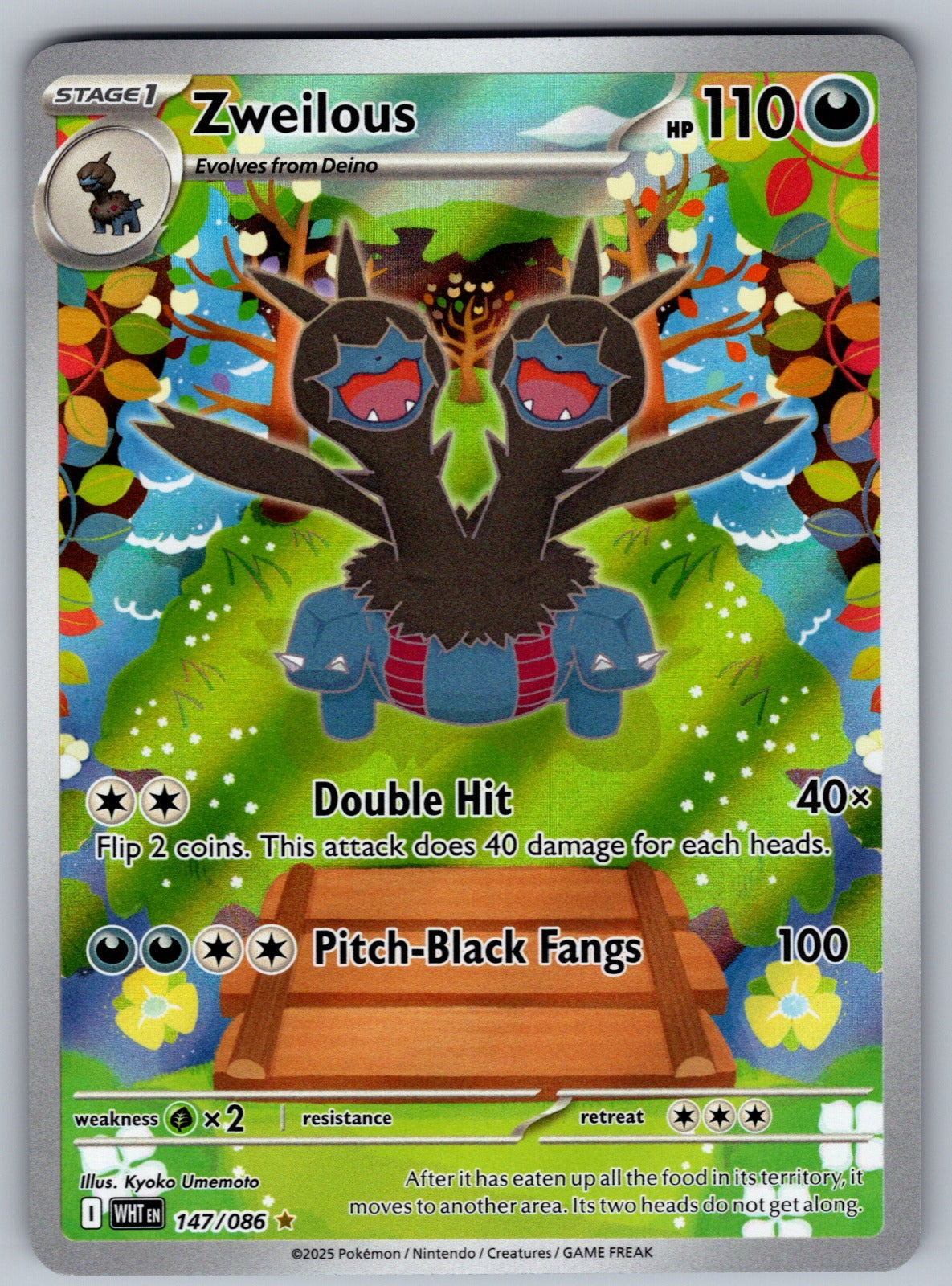Zweilous Holo Illustration Rare SV: White Flare 147/086 NM 2025