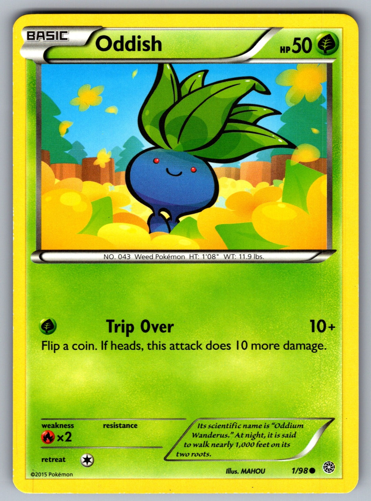 Oddish Common XY - Ancient Origins 1/98 LP 2015