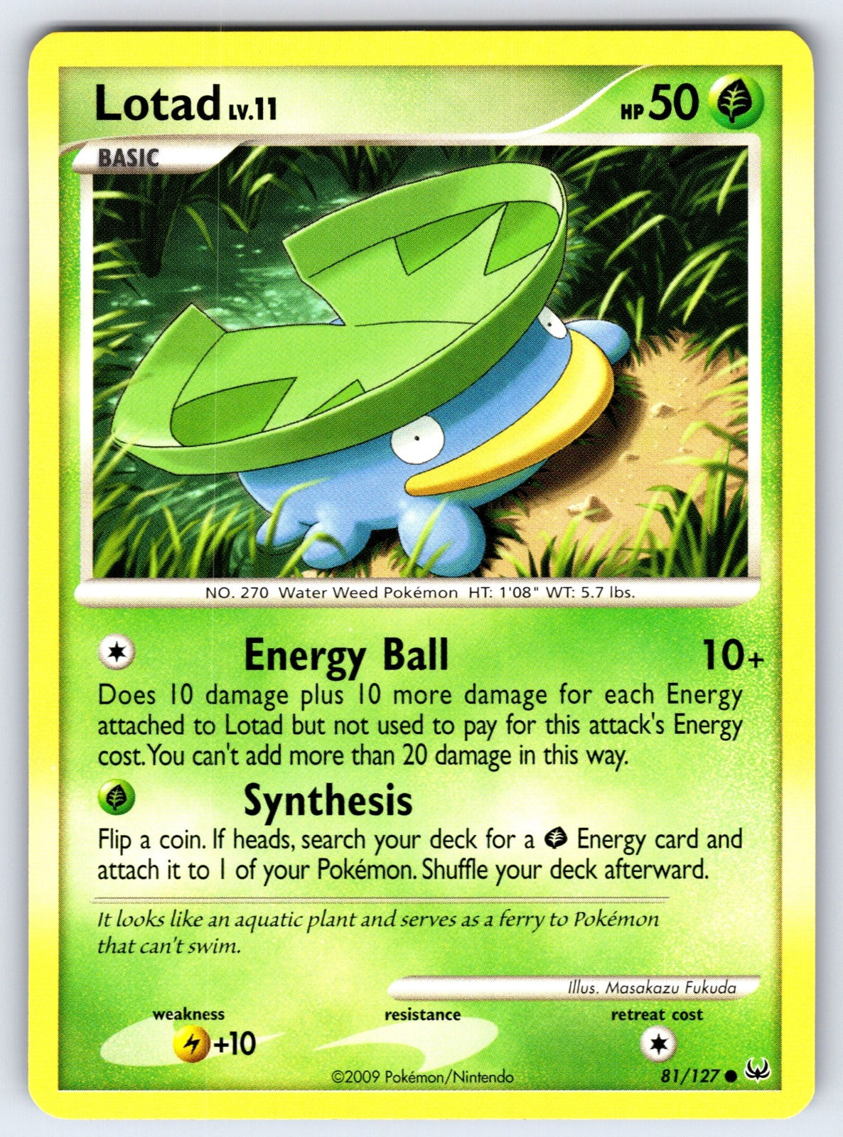 Lotad Common Platinum 81/127 LP 2009