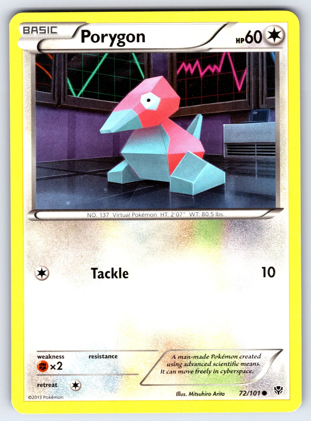 Porygon Common Plasma Blast 72/101 LP 2013
