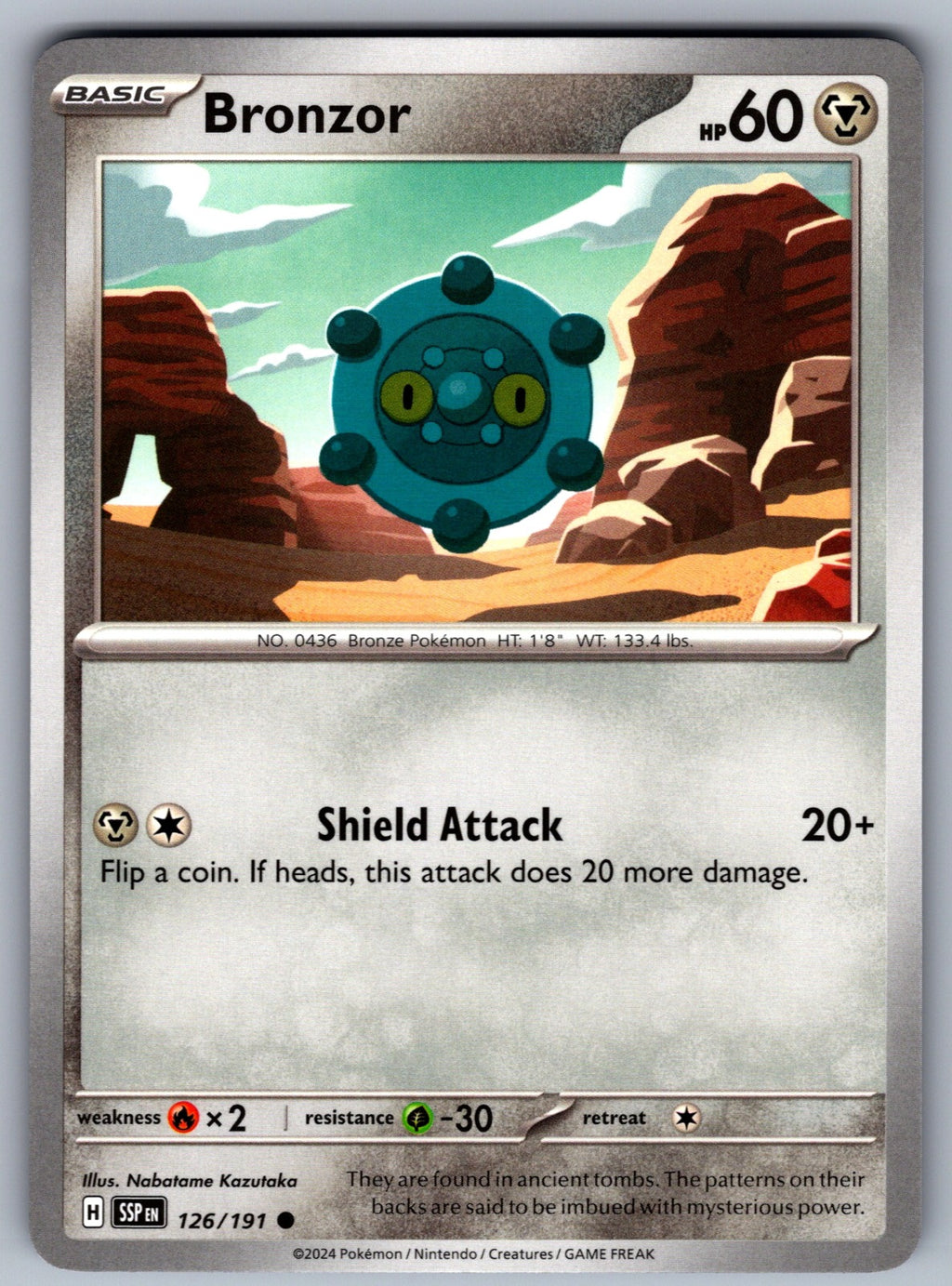 Bronzor Common SV08: Surging Sparks 126/191 NM 2024