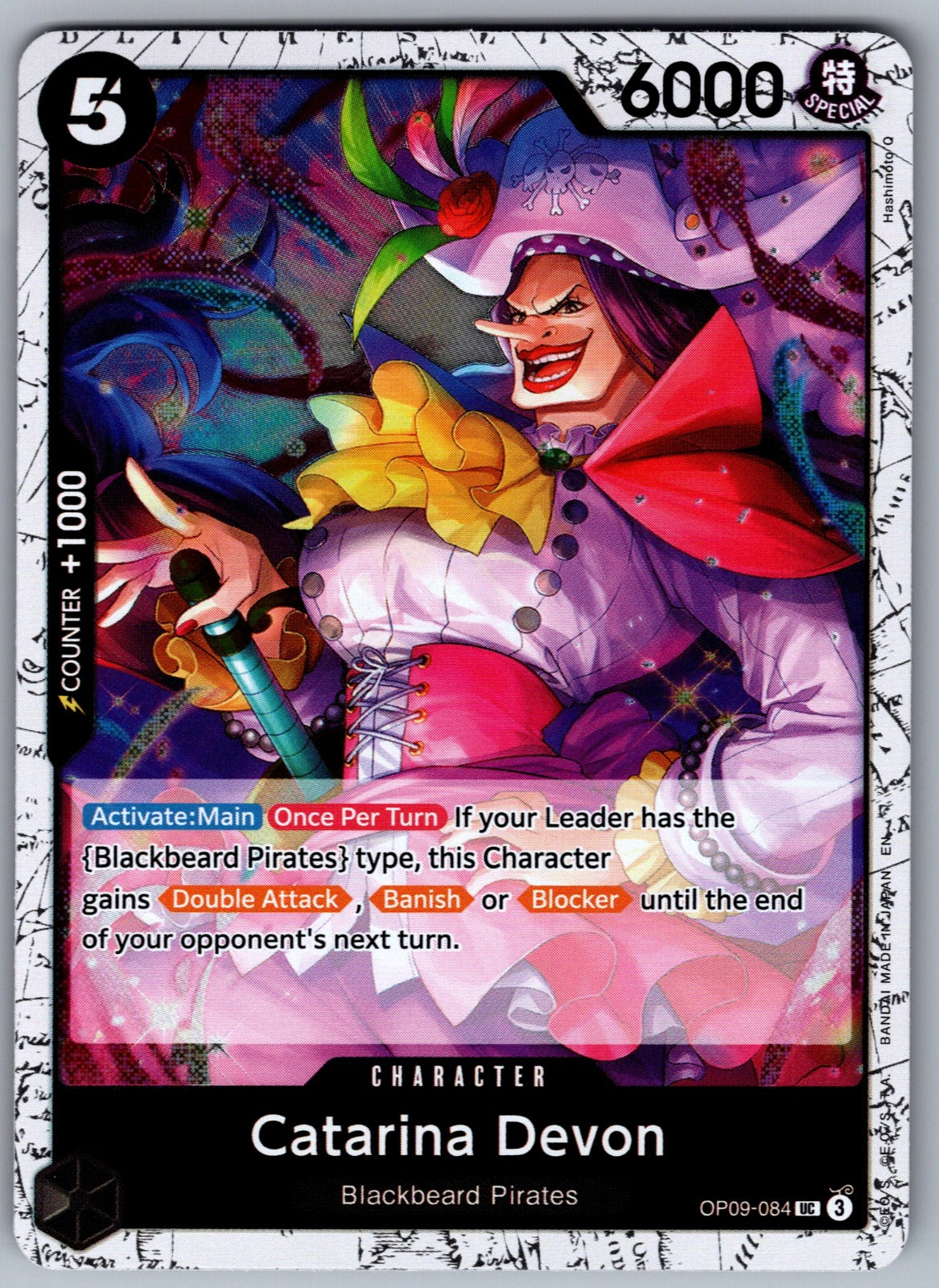 Catarina Devon (Pirate Foil) Foil UC Premium Booster -The Best- Vol. 2 OP09-084 