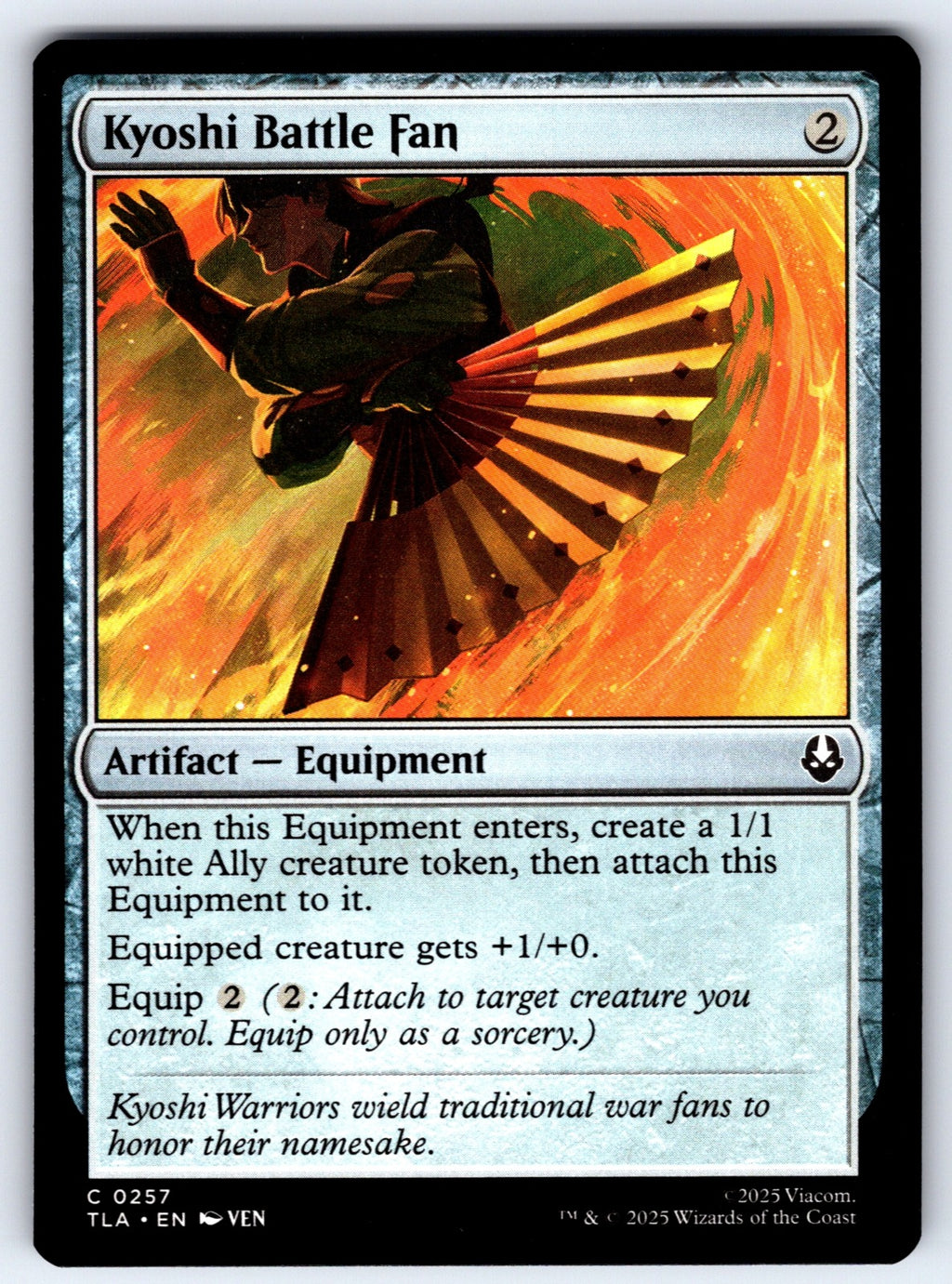 Kyoshi Battle Fan C Avatar: The Last Airbender 257 NM 2025