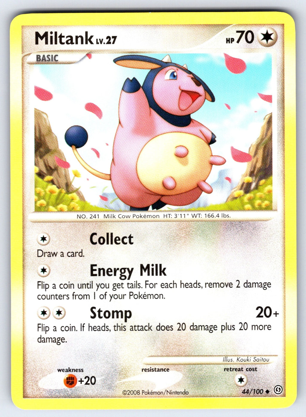 Miltank Uncommon Stormfront 44/100 LP 2008