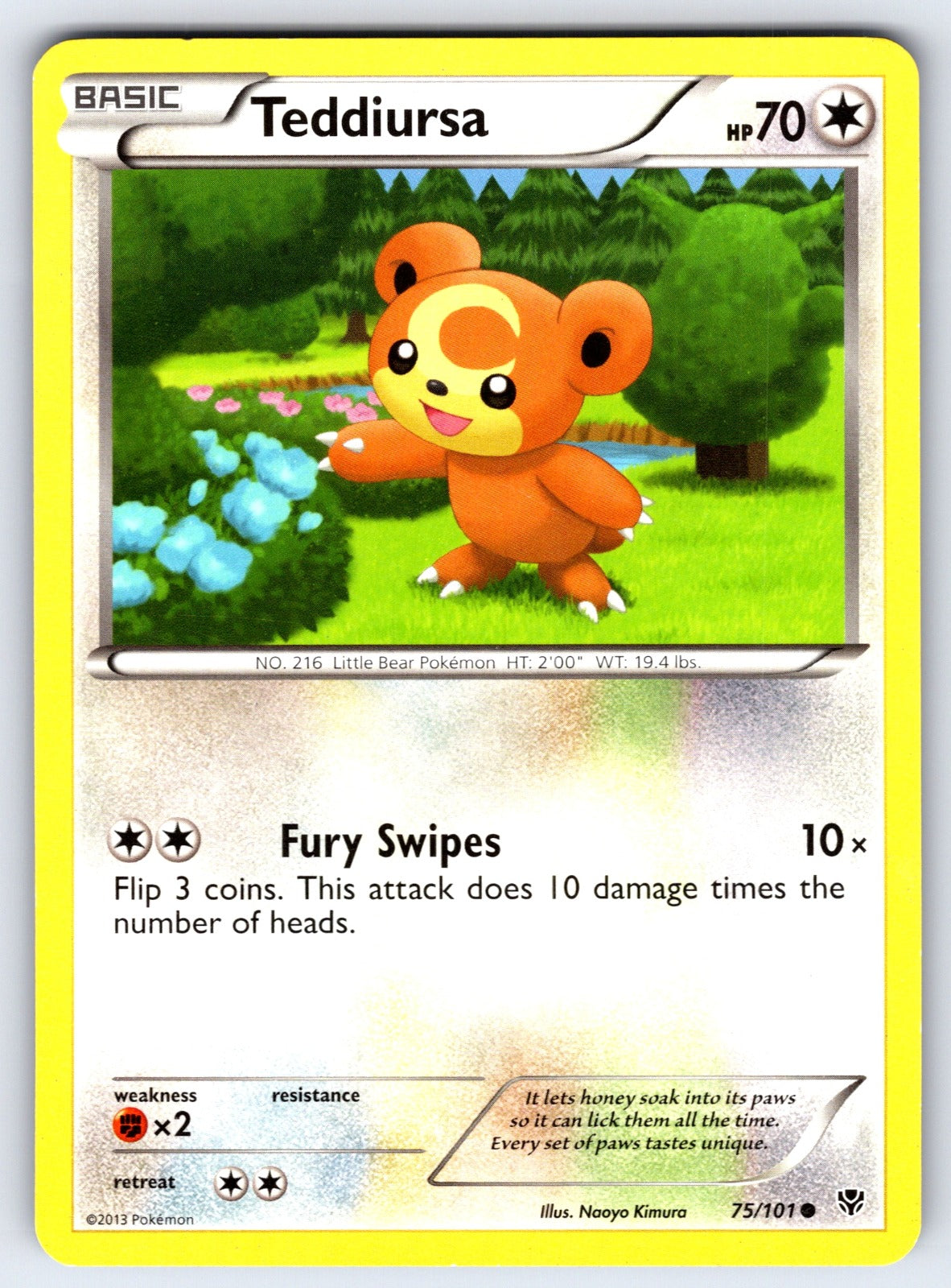 Teddiursa Common Plasma Blast 75/101 LP 2013