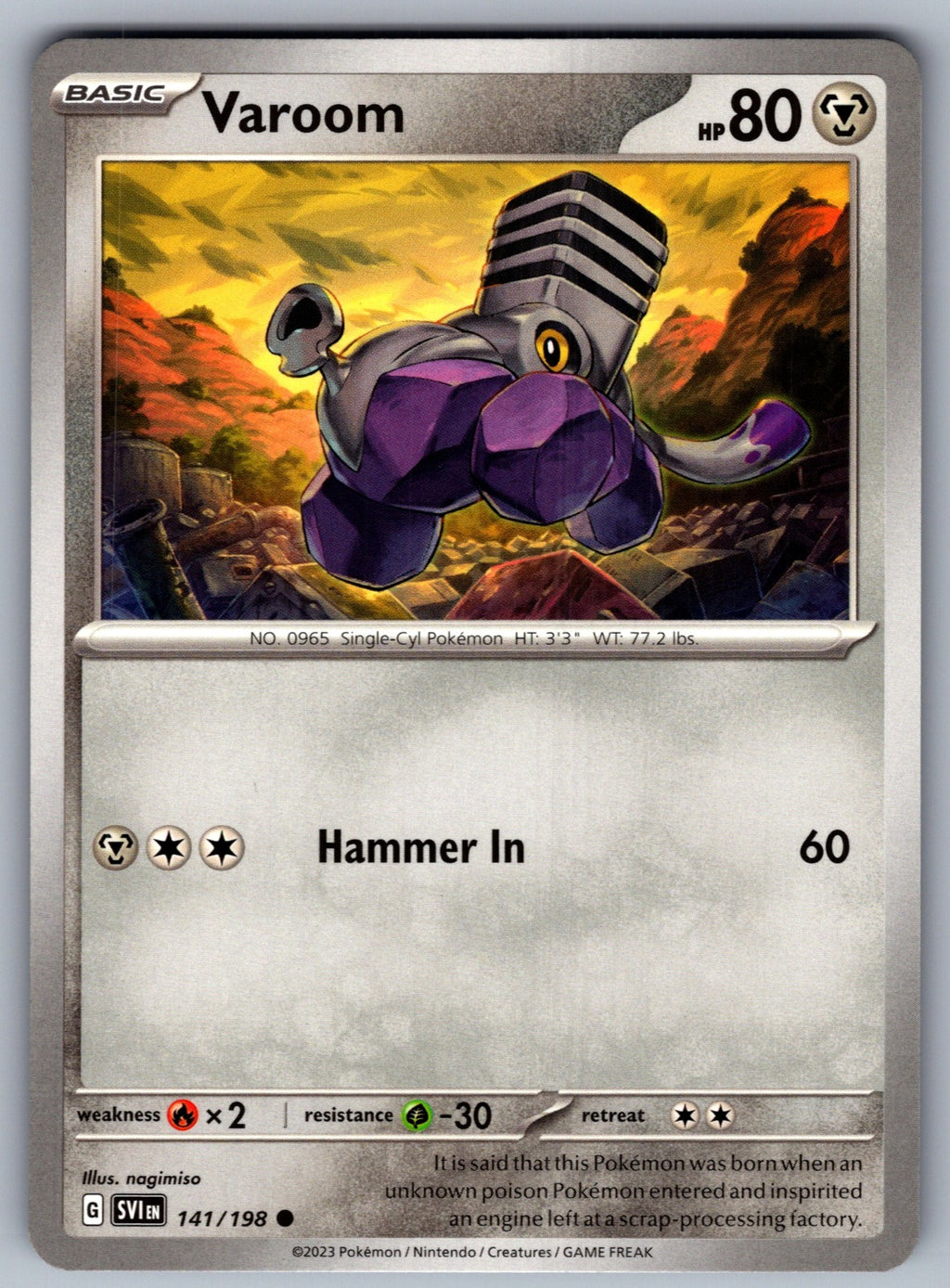Varoom Common SV01: Scarlet & Violet Base Set 141/198 NM 2023