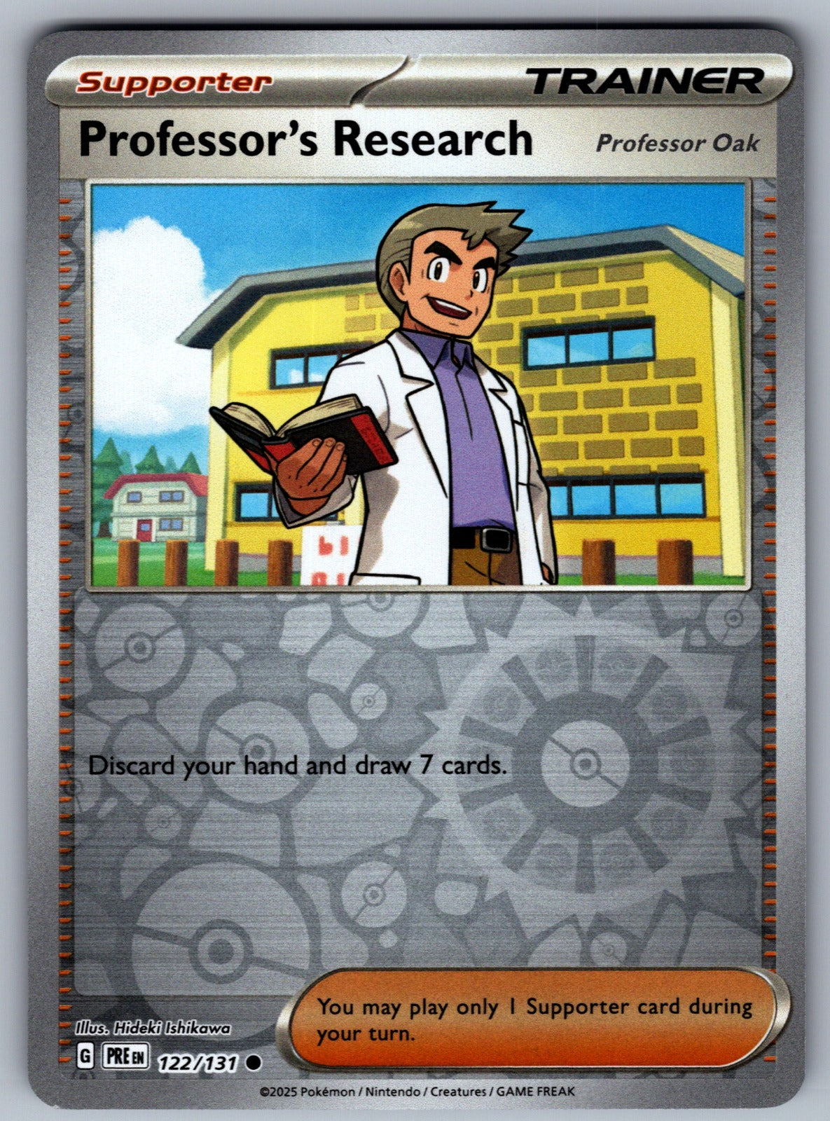 Professor's Research [Professor Oak] Reverse Holo Common SV: Prismatic Evolution