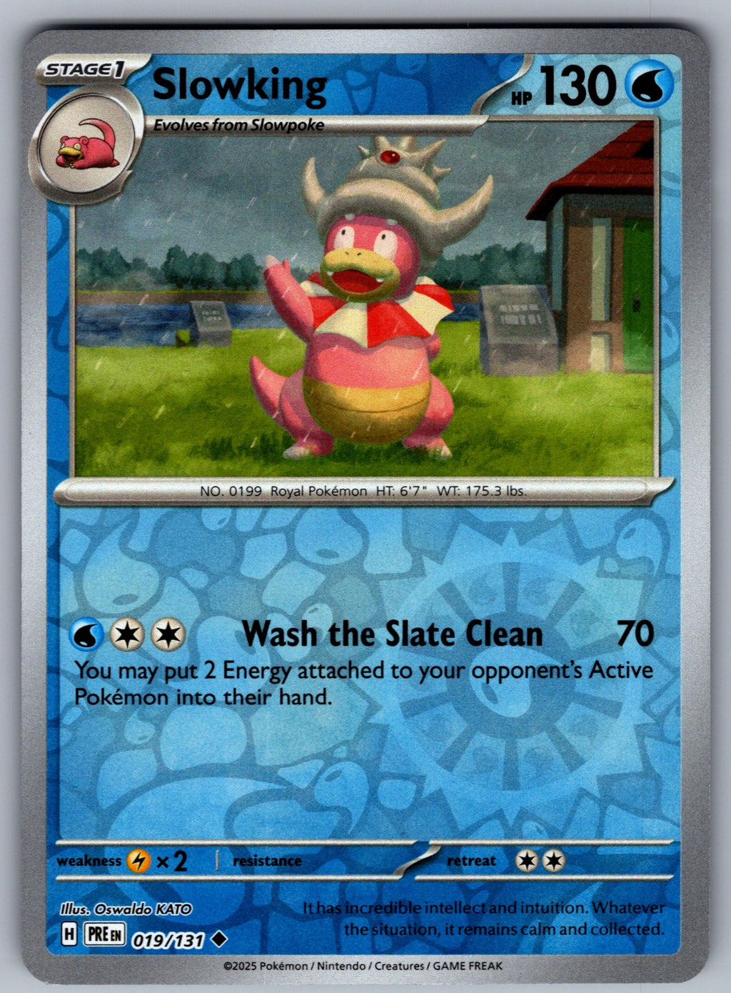 Slowking Reverse Holo Uncommon SV: Prismatic Evolutions 019/131 NM 2025