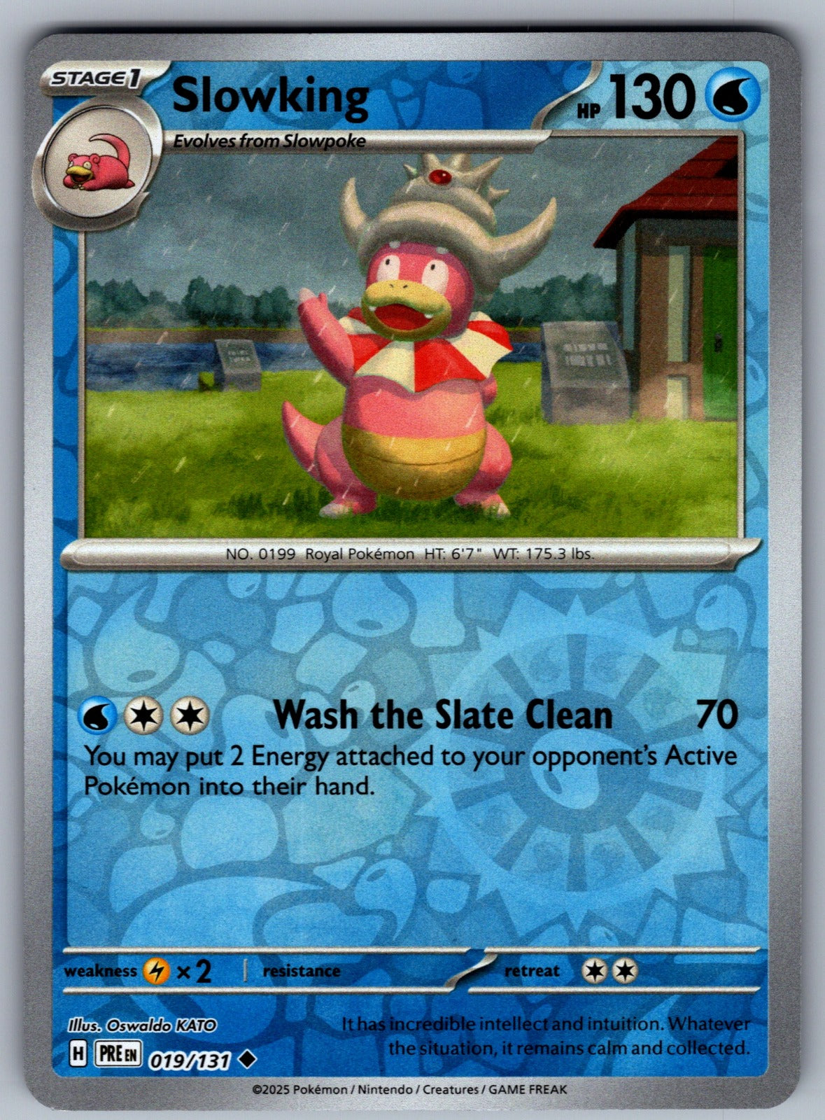 Slowking Reverse Holo Uncommon SV: Prismatic Evolutions 019/131 NM 2025