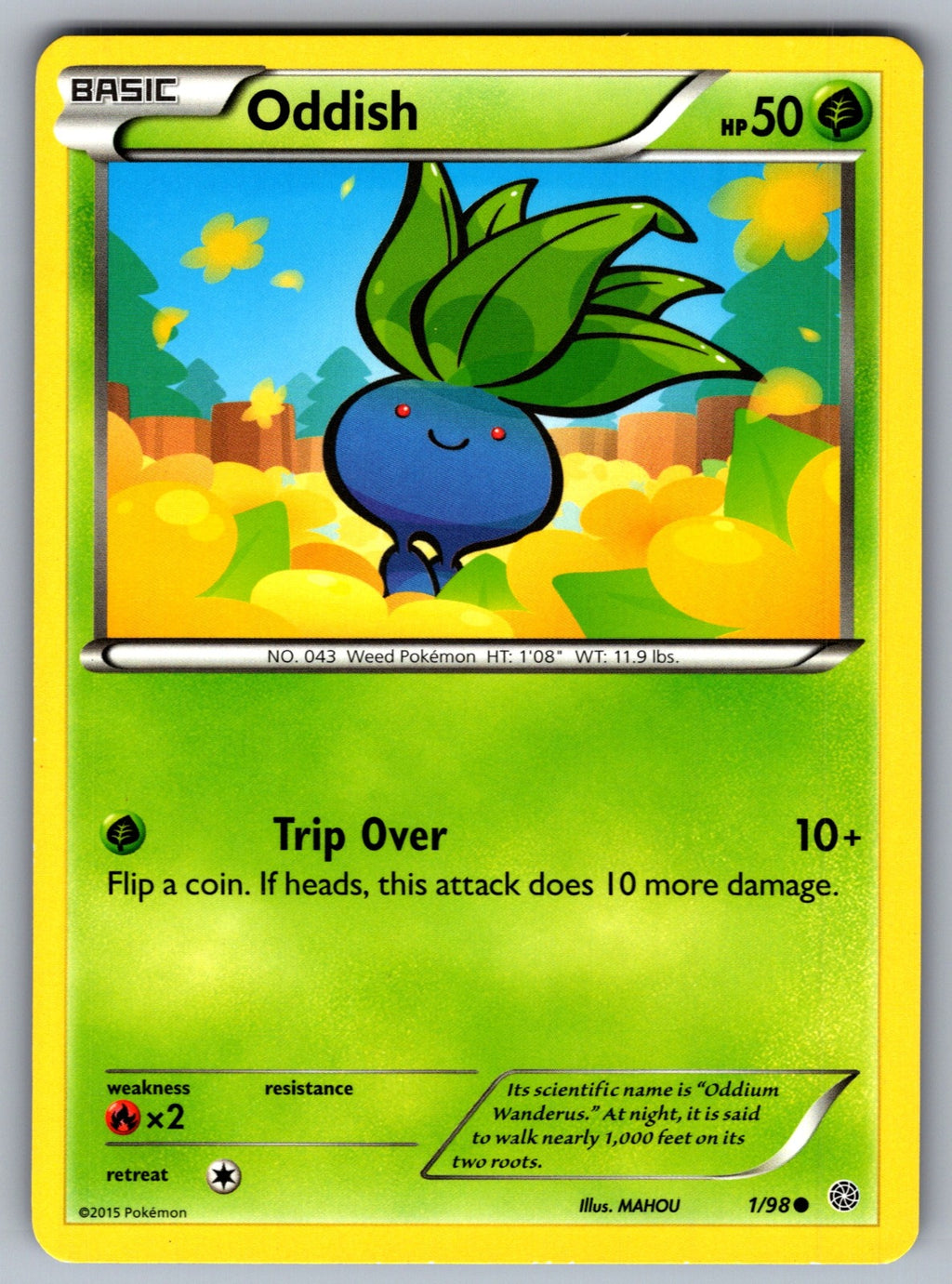 Oddish Common XY - Ancient Origins 1/98 LP 2015