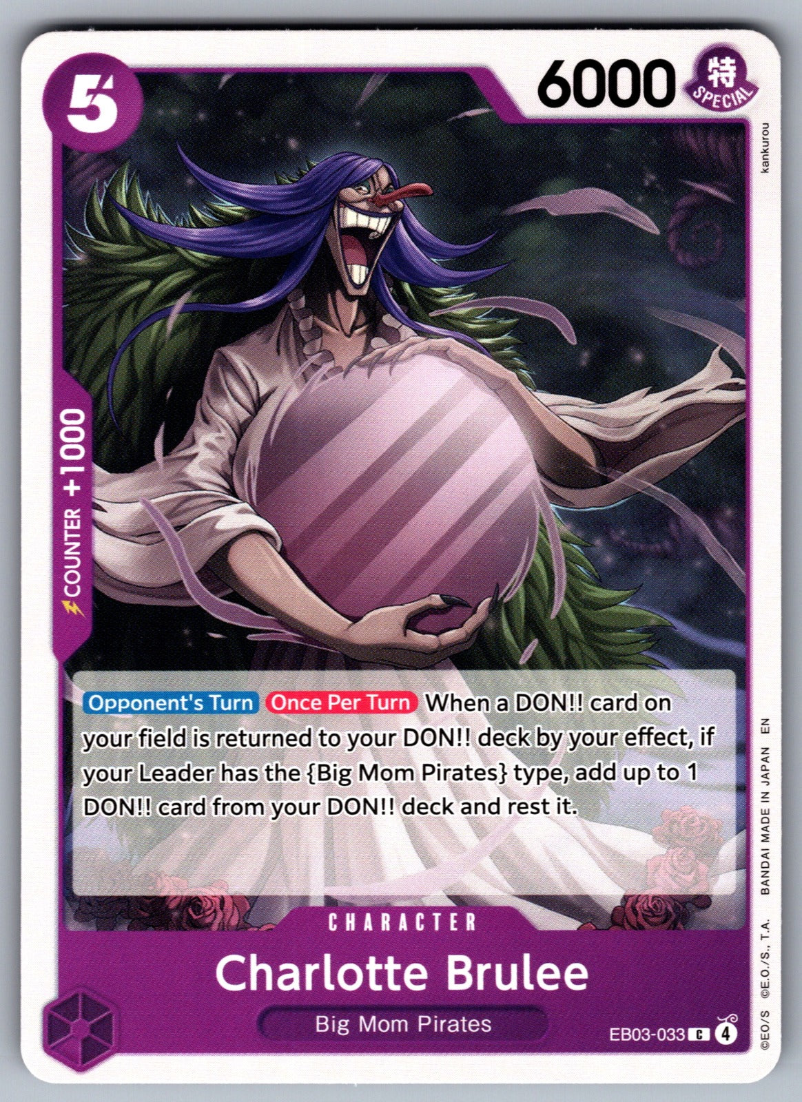 Charlotte Brulee C Extra Booster: One Piece Heroines Edition EB03-033 NM 2026