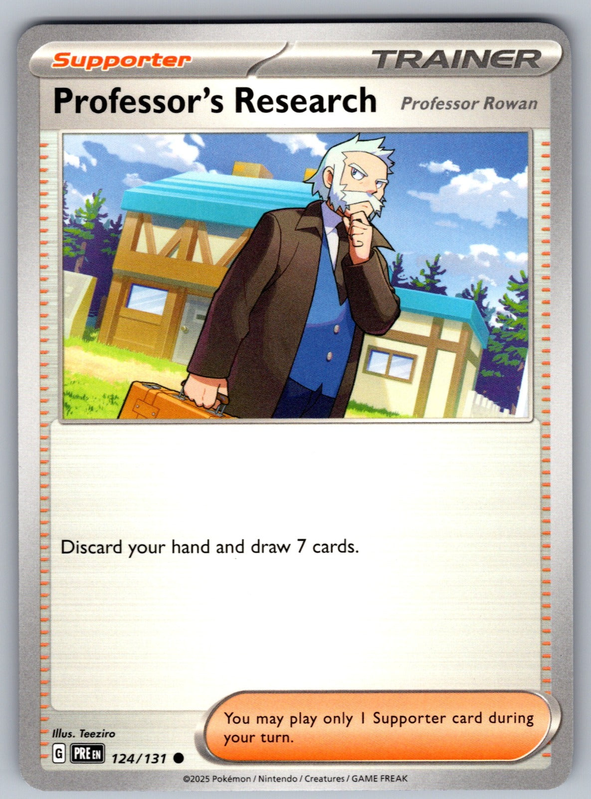 Professor's Research [Professor Rowan] Common SV: Prismatic Evolutions 124/131 NM 2025