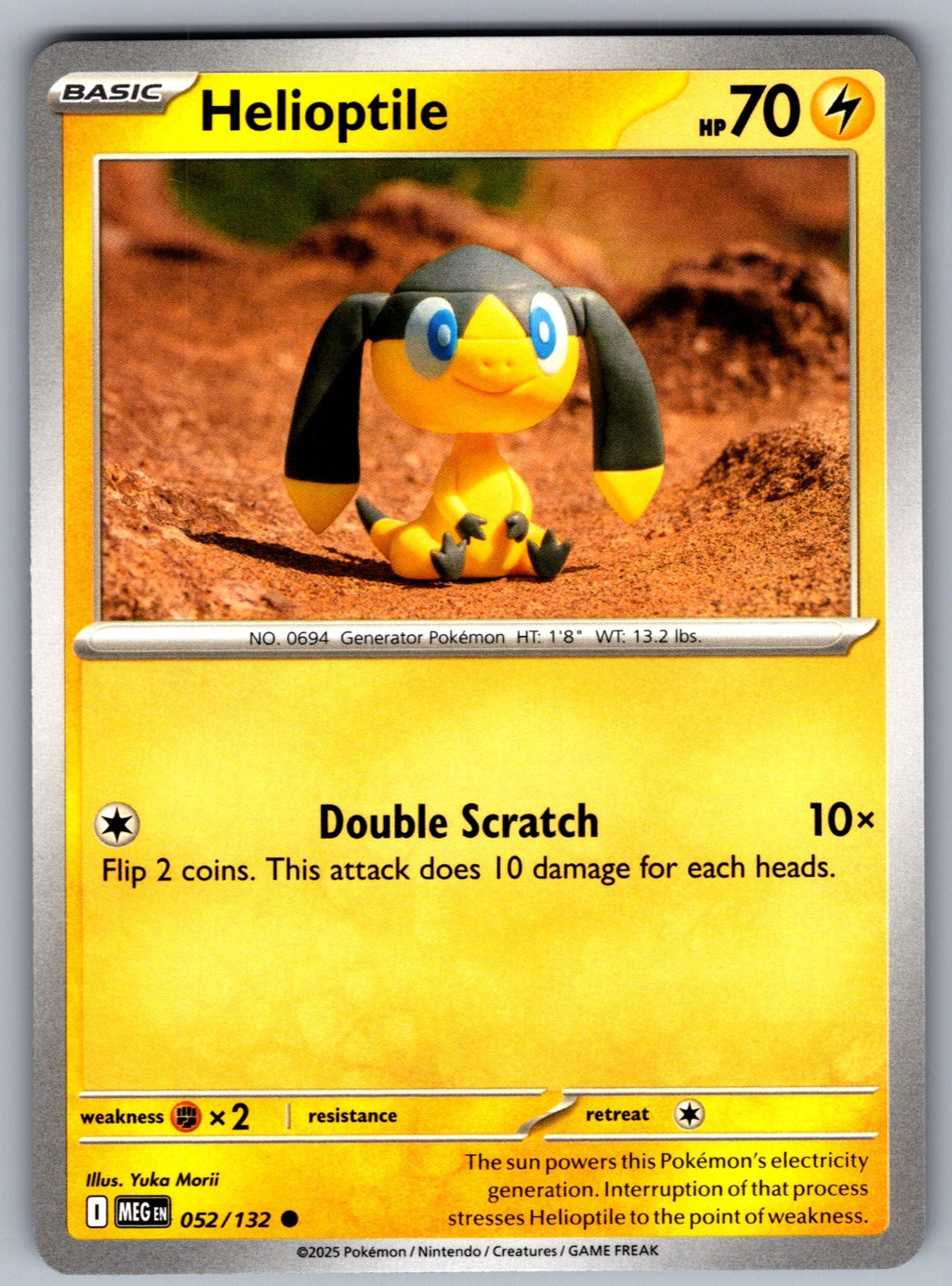 Helioptile Common ME01: Mega Evolution 052/132 NM 2025