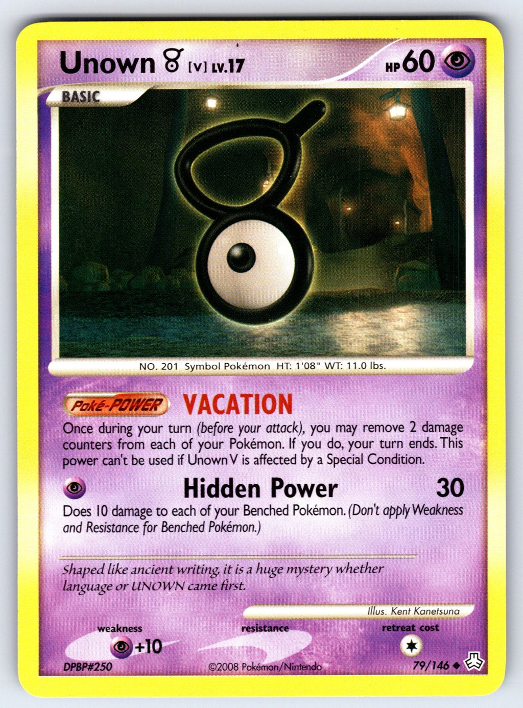 Unown (V) Uncommon Legends Awakened 79/146 LP 2008