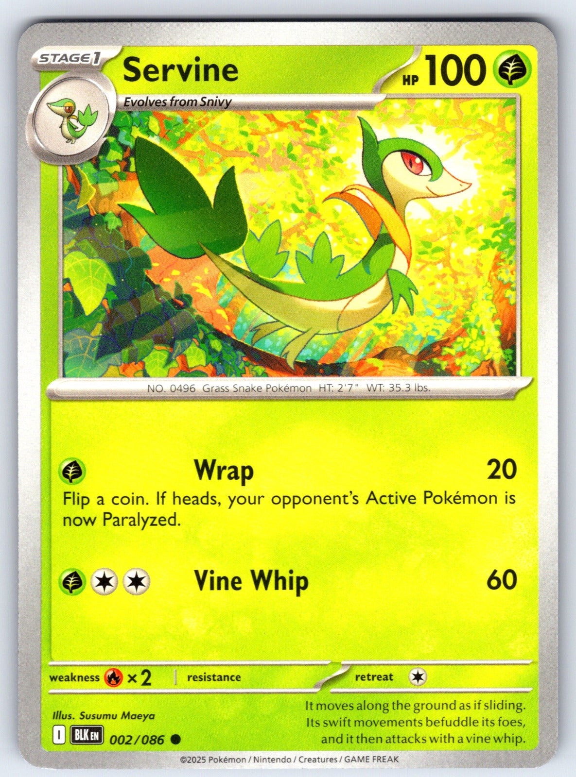 Servine Common SV: Black Bolt 002/086 NM 2025