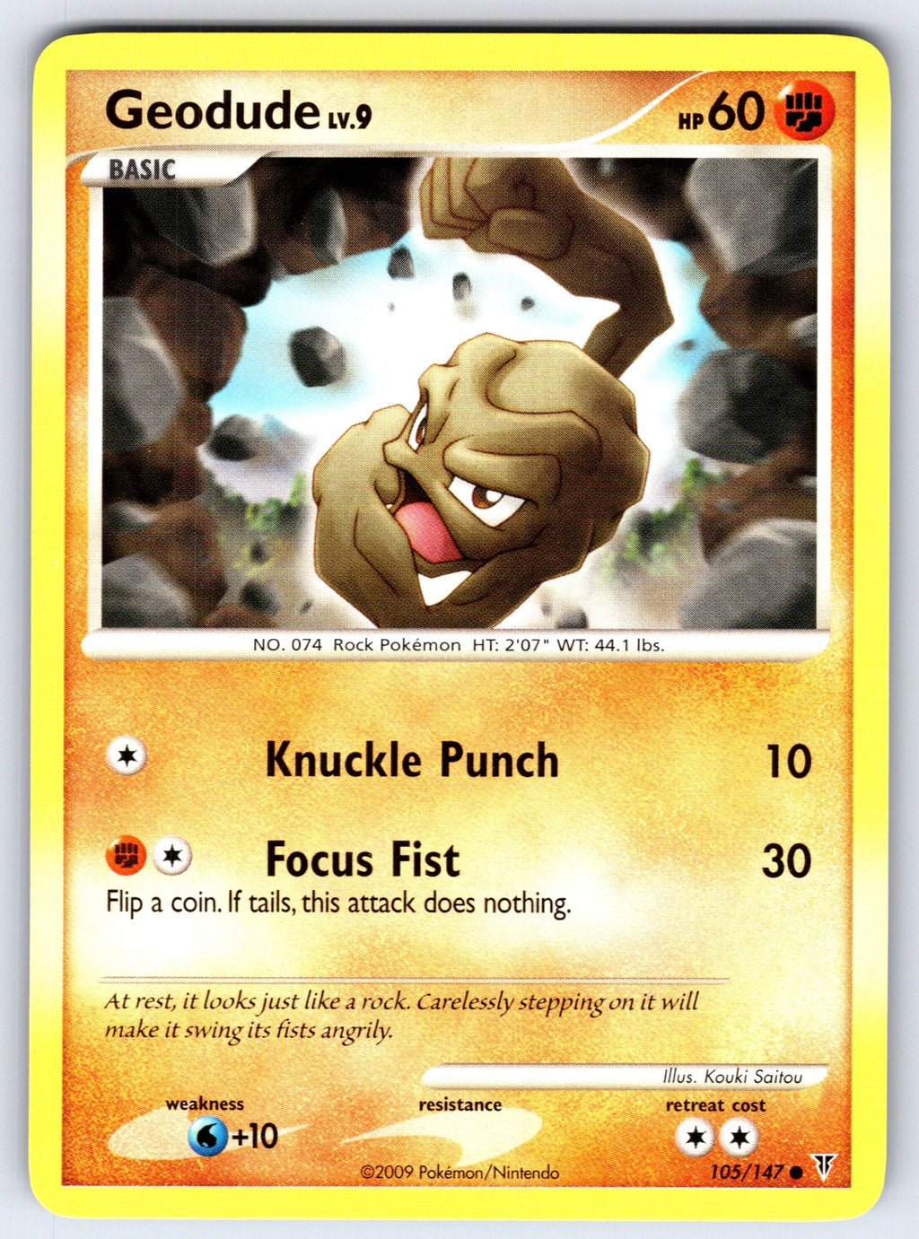 Geodude Common Supreme Victors 105 LP 2009