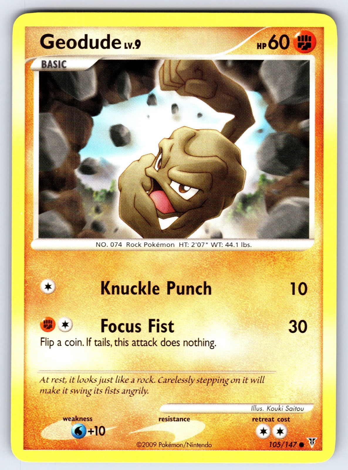 Geodude Common Supreme Victors 105 LP 2009