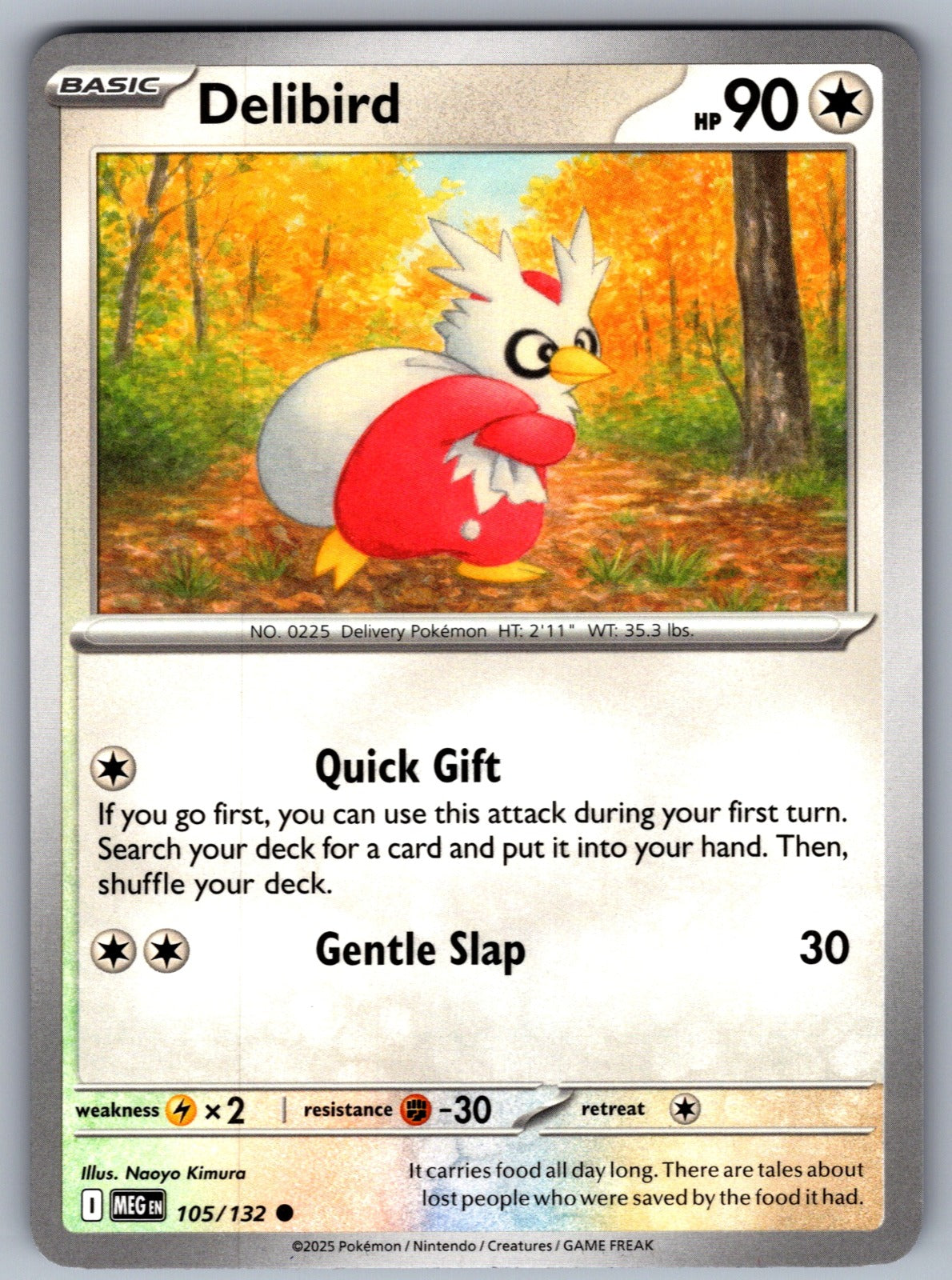 Delibird Common ME01: Mega Evolution 105/132 NM 2025
