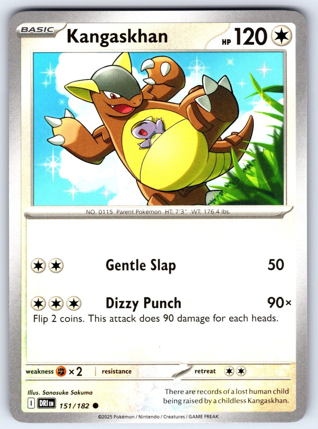 Kangaskhan Common SV10: Destined Rivals 151/182 NM 2025