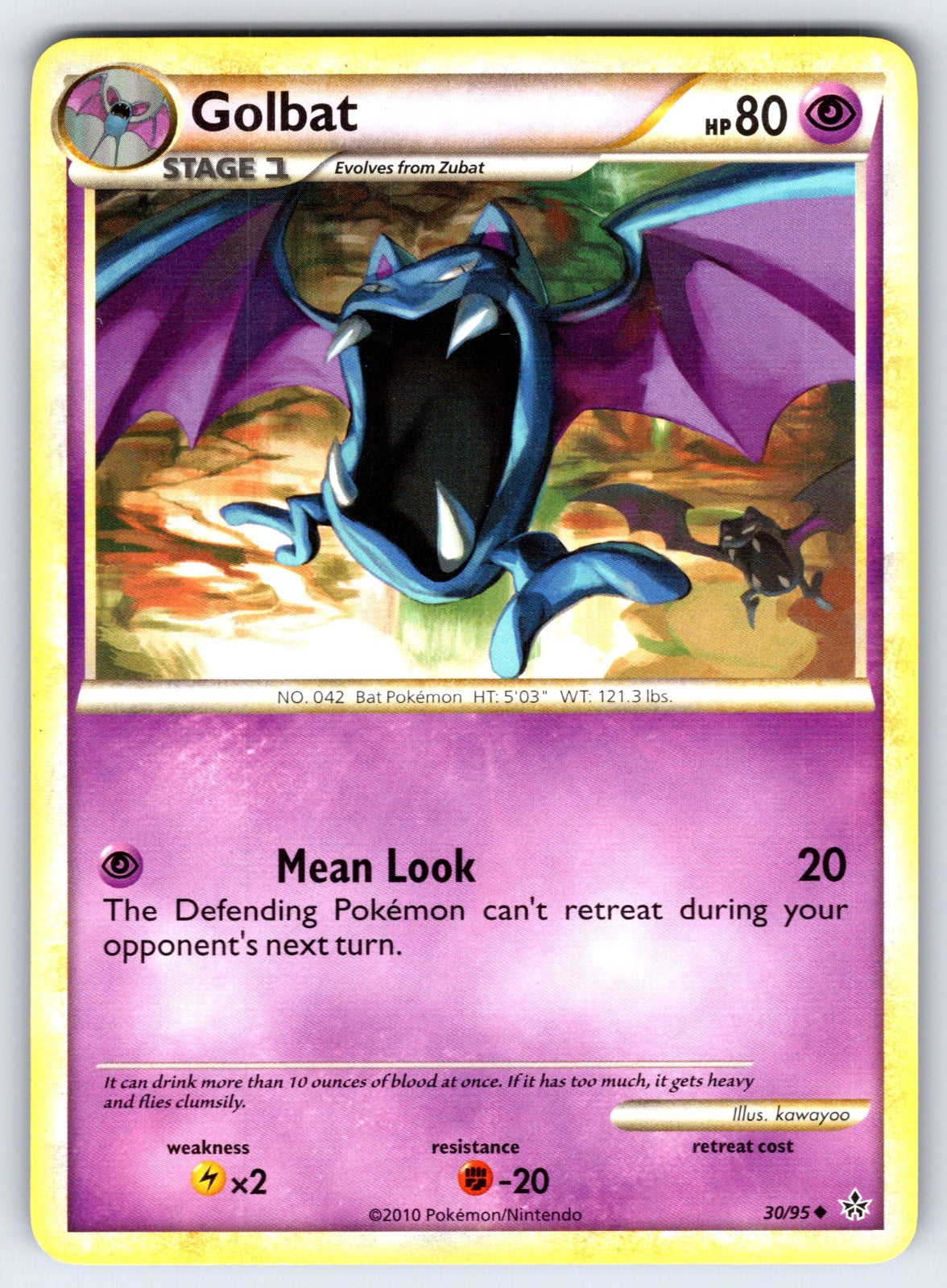 Golbat Uncommon Unleashed 30/95 LP 2010