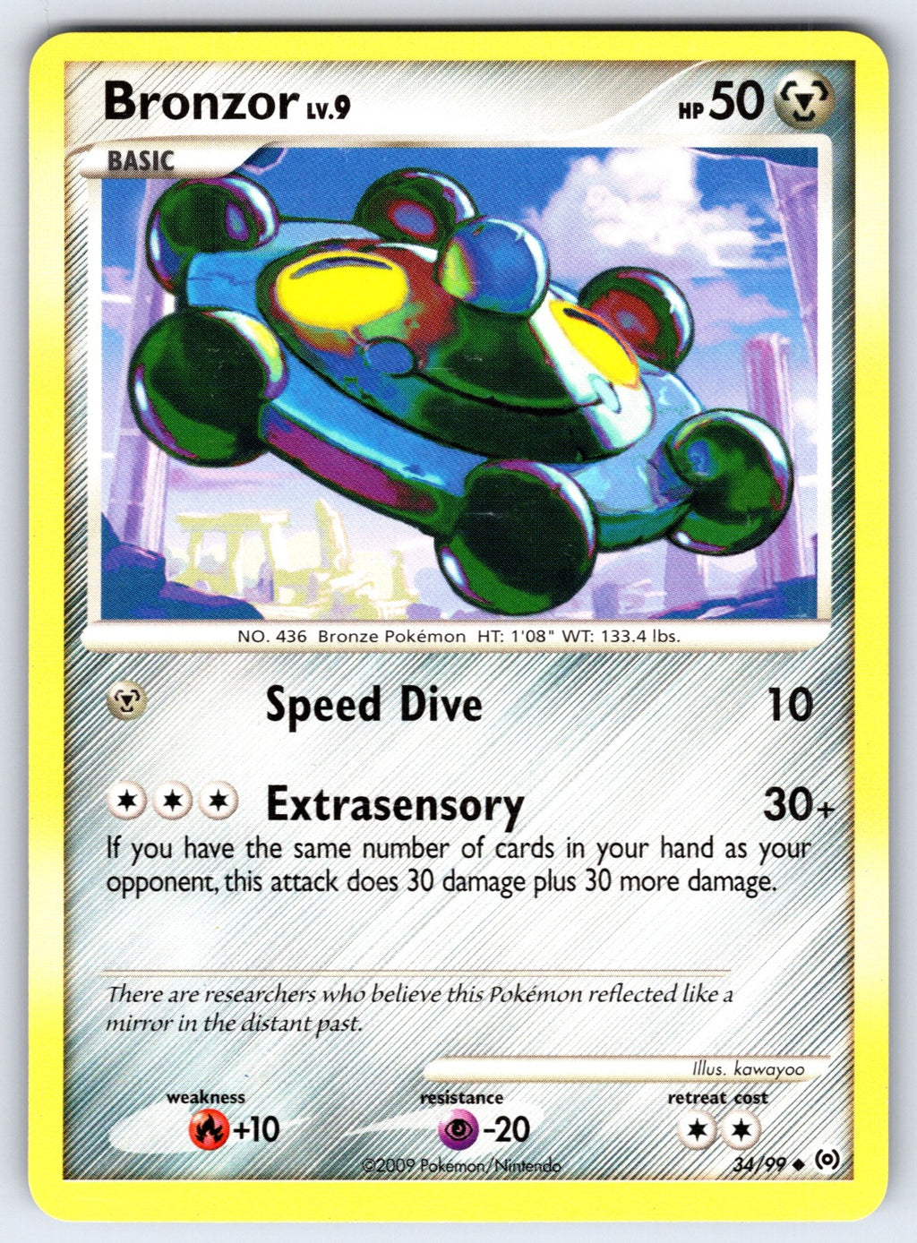 Bronzor (34) Uncommon Arceus 34/99 LP 2009