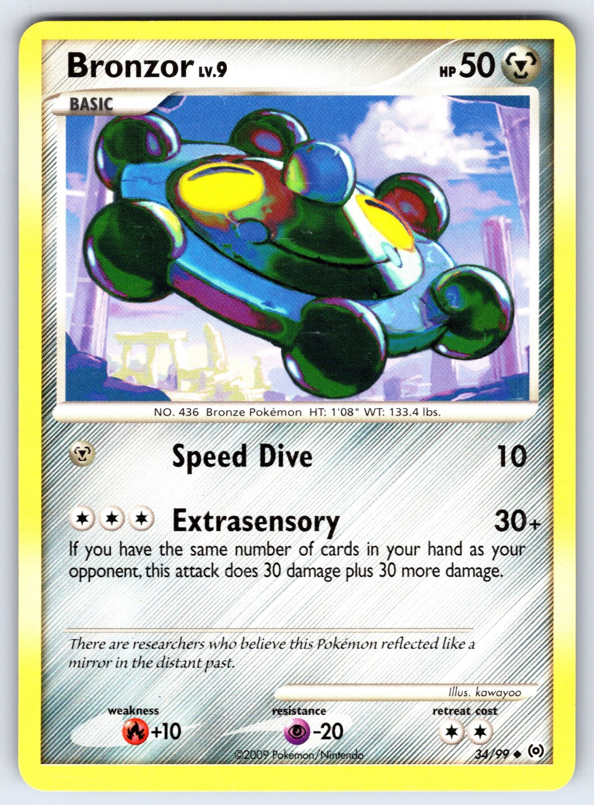 Bronzor (34) Uncommon Arceus 34/99 LP 2009
