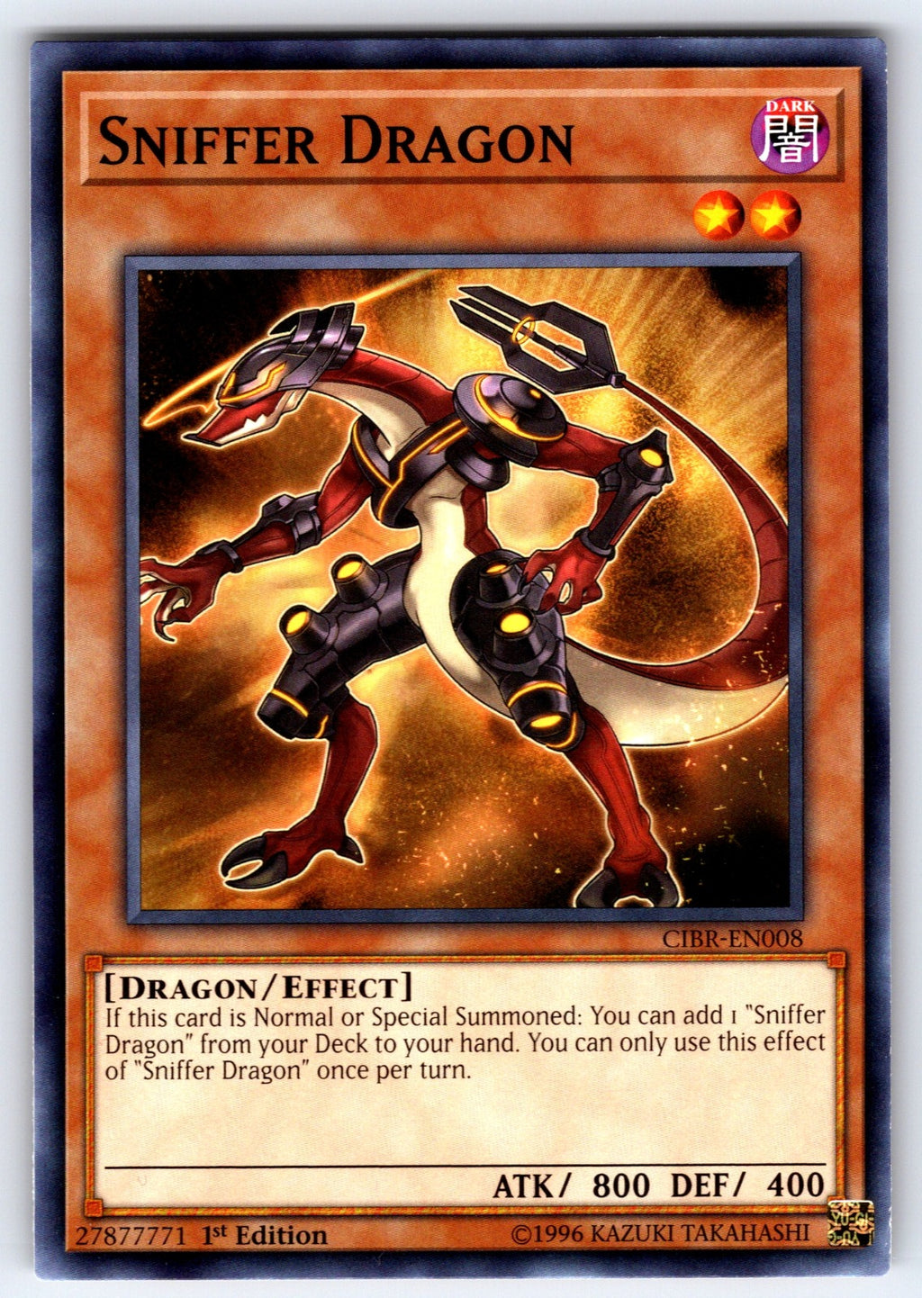 Sniffer Dragon 1st Edition Common 2018 Mega-Tins Mega Pack MP18-EN109 LP 2018