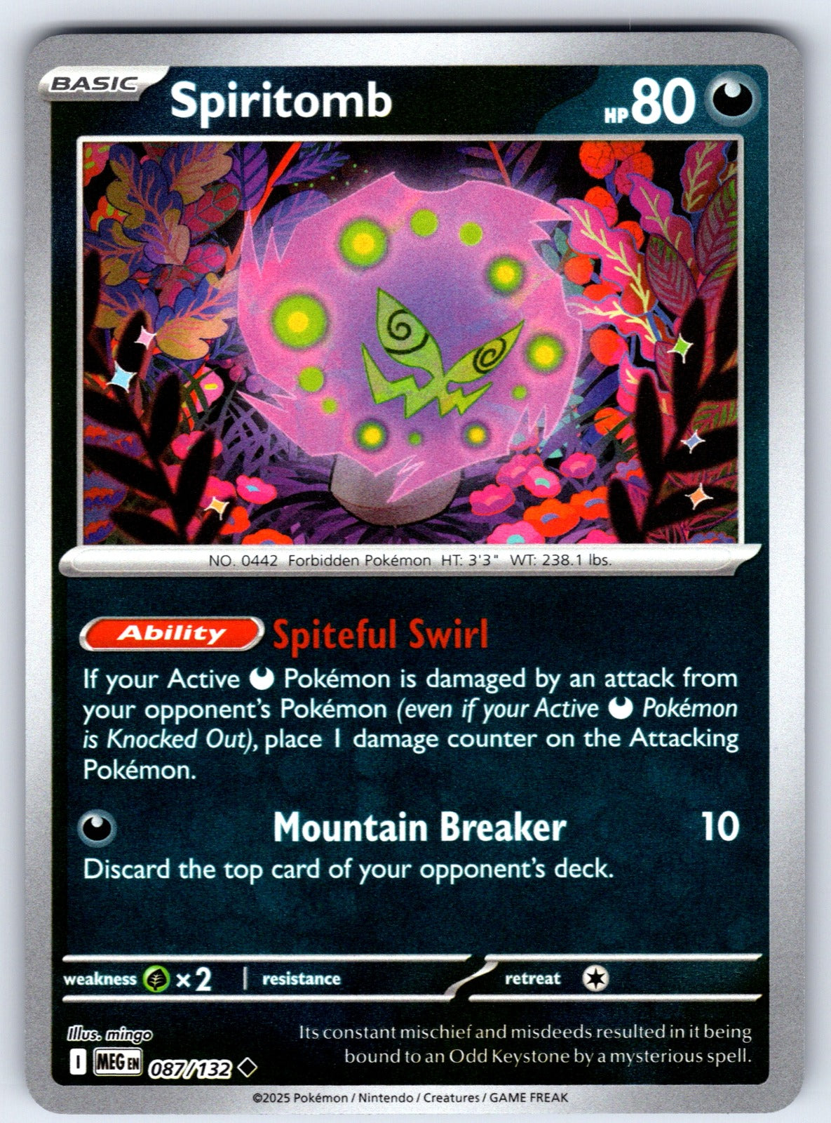 Spiritomb Reverse Holo Rare SWSH11: Lost Origin 117/196 NM 2022