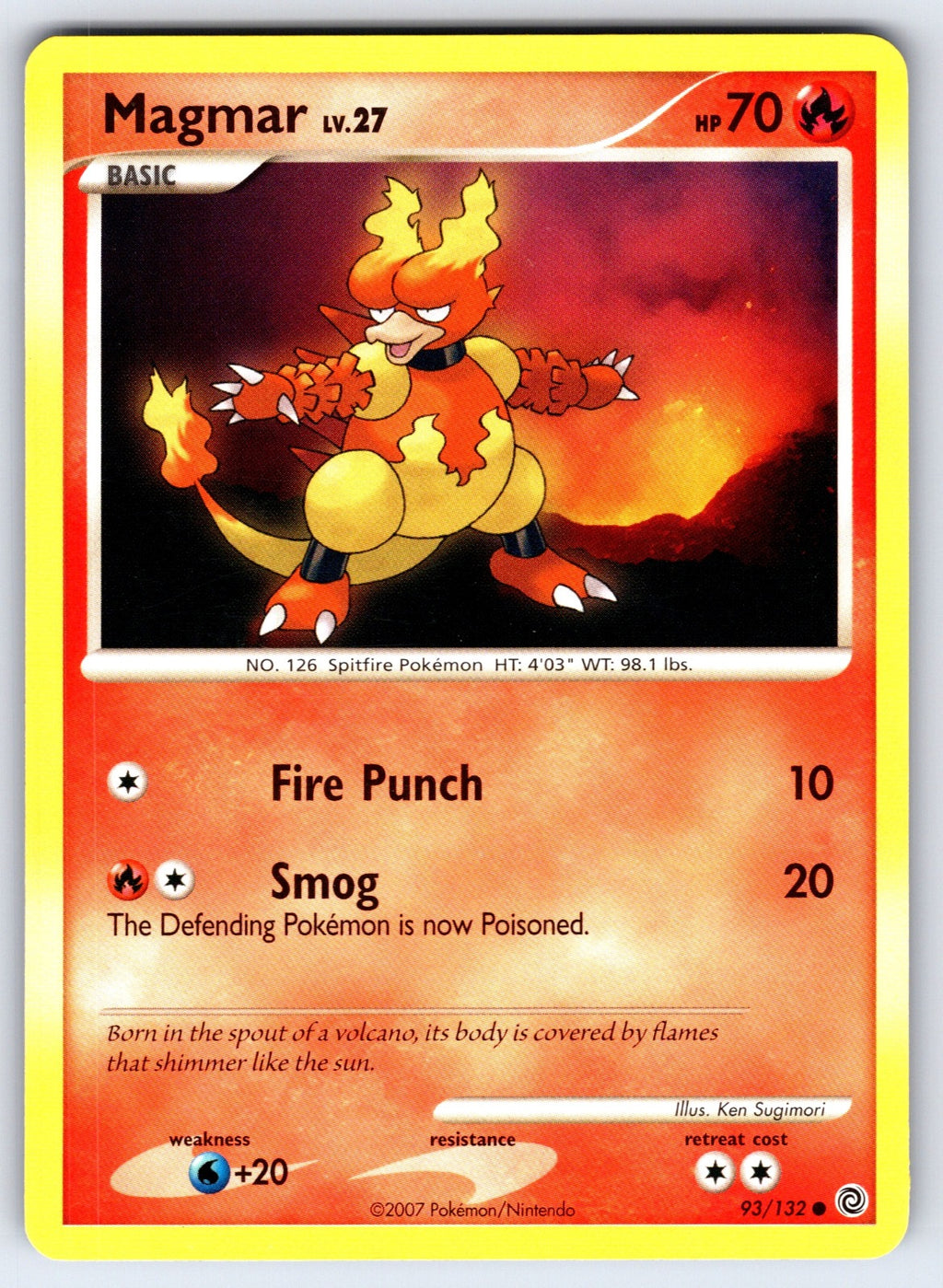 Magmar Common Secret Wonders 93/132 LP 2007