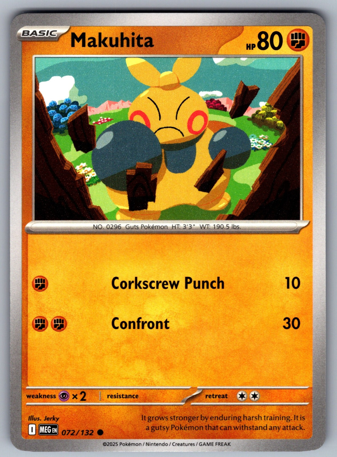 Makuhita Common ME01: Mega Evolution 072/132 NM 2025