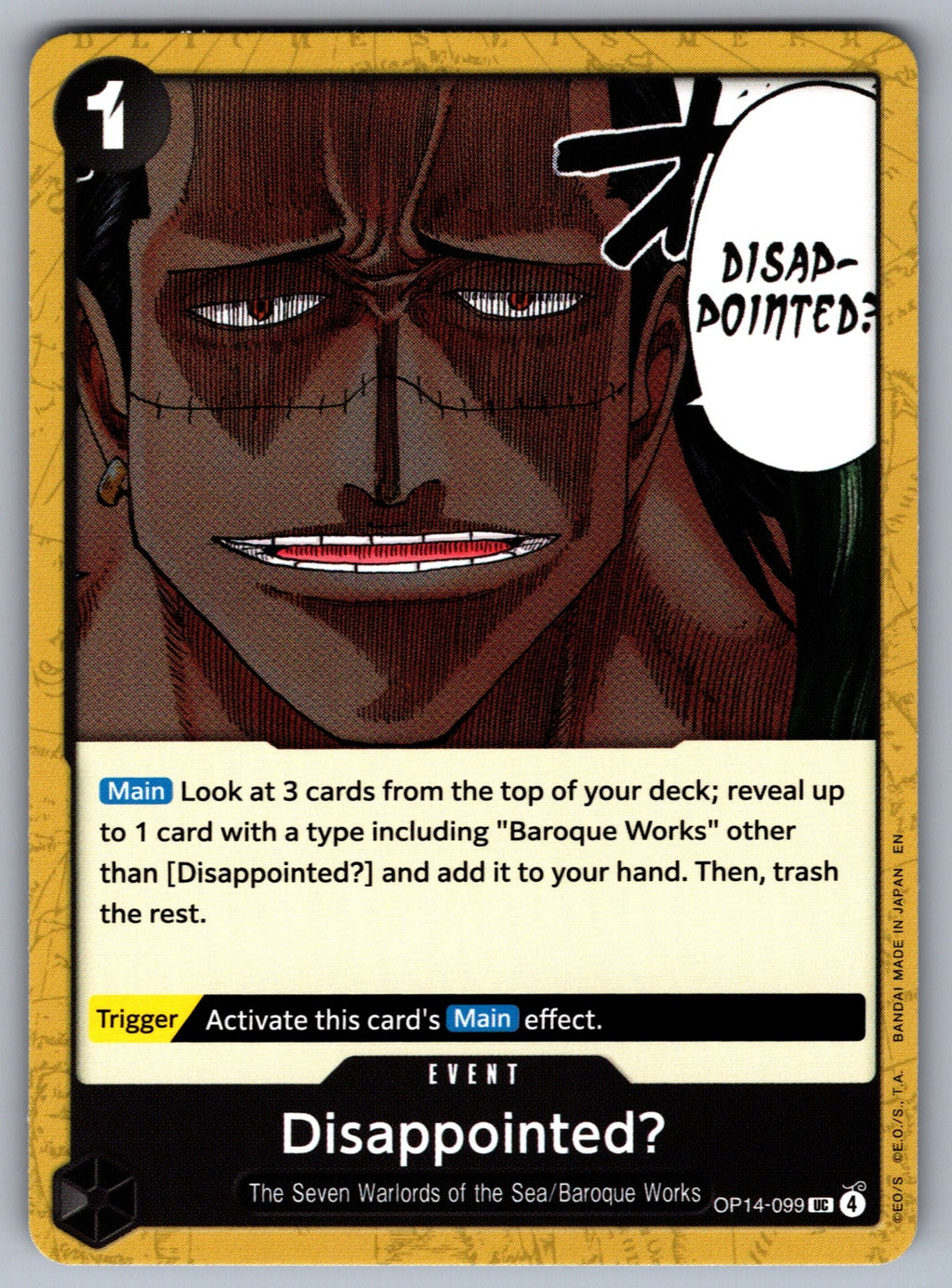Disappointed? UC The Azure Sea's Seven OP14-099 NM 2026