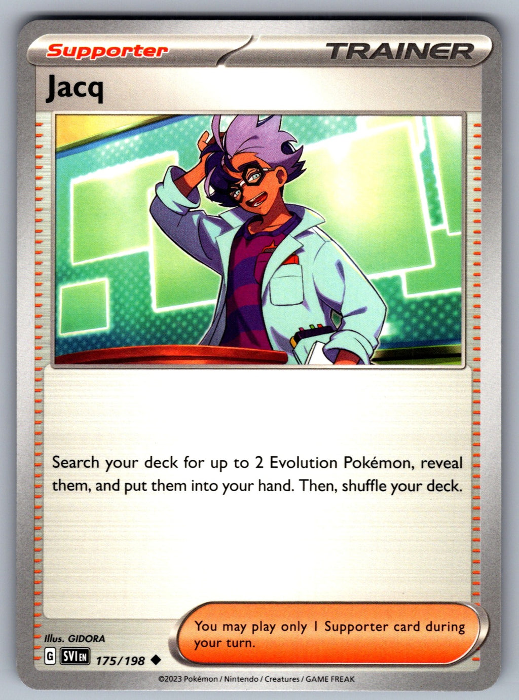 Jacq Uncommon SV01: Scarlet & Violet Base Set 175/198 NM 2023