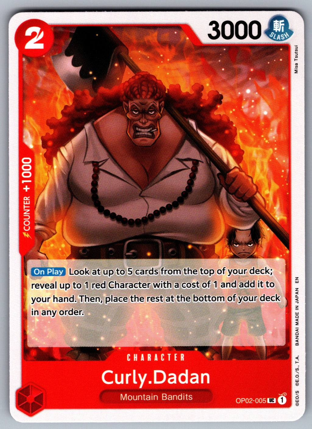 Curly.Dadan UC Paramount War OP02-005 NM 2023