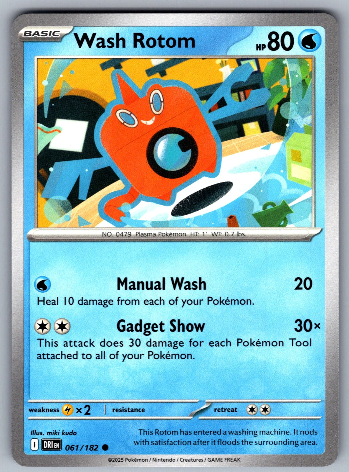 Wash Rotom Common SV10: Destined Rivals 061/182 NM 2025