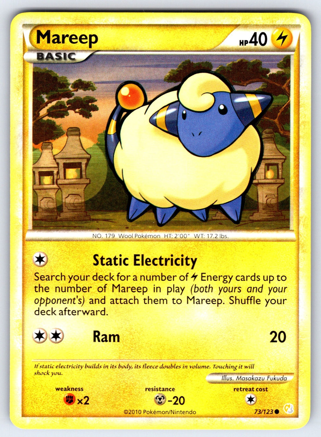 Mareep Common HeartGold SoulSilver 73/123 LP 2010