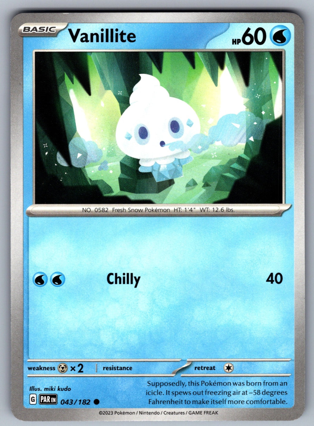Vanillite Common SV04: Paradox Rift 043/182 NM 2023