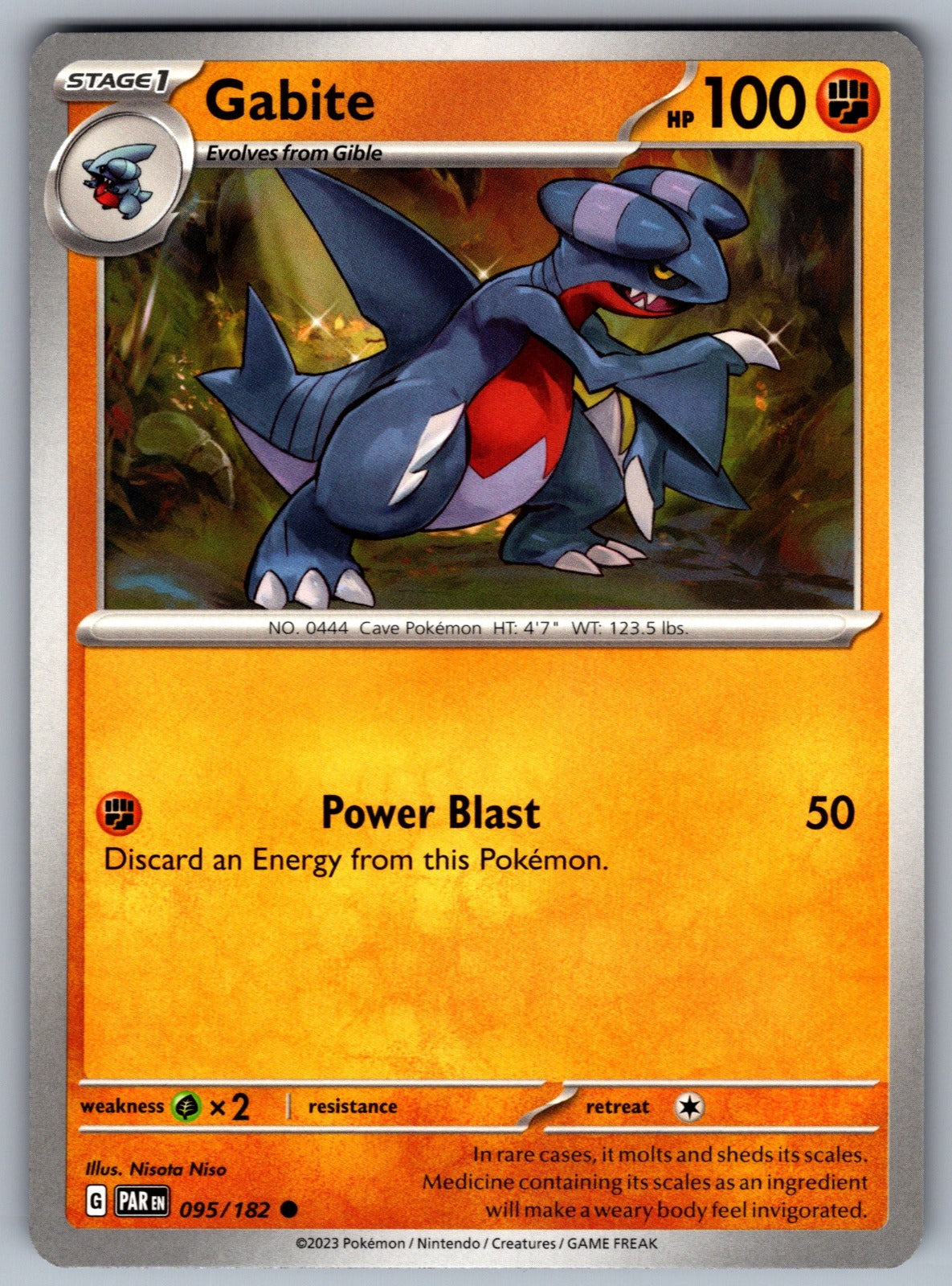 Gabite Common SV04: Paradox Rift 095/182 NM 2023