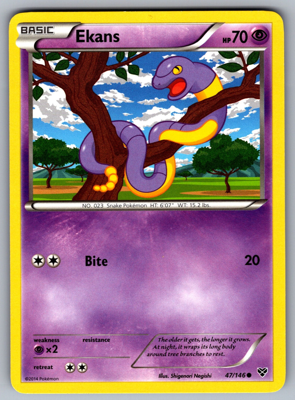 Ekans Common XY Base Set 47/146 LP 2014