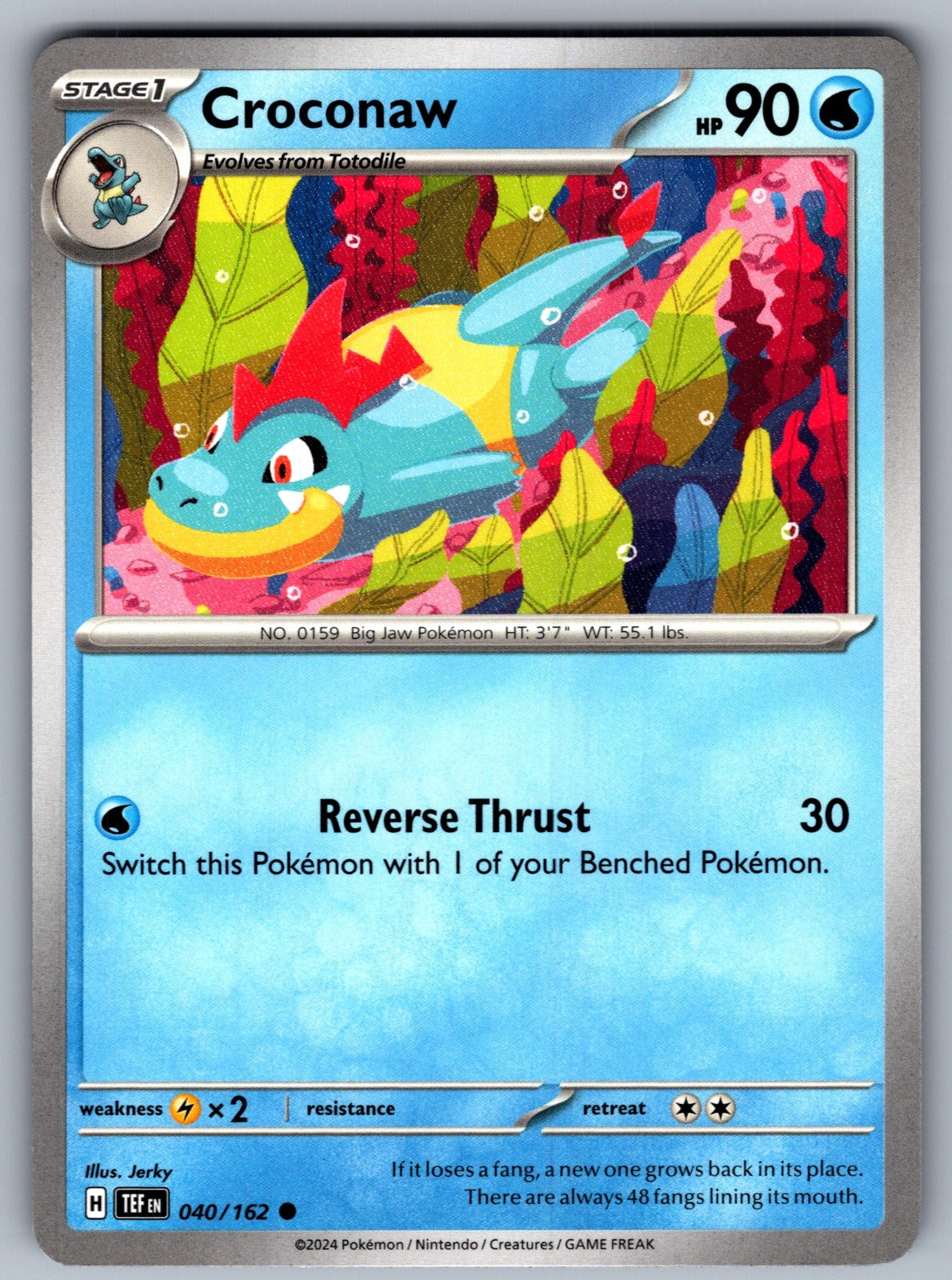 Croconaw Common SV05: Temporal Forces 040/162 NM 2024