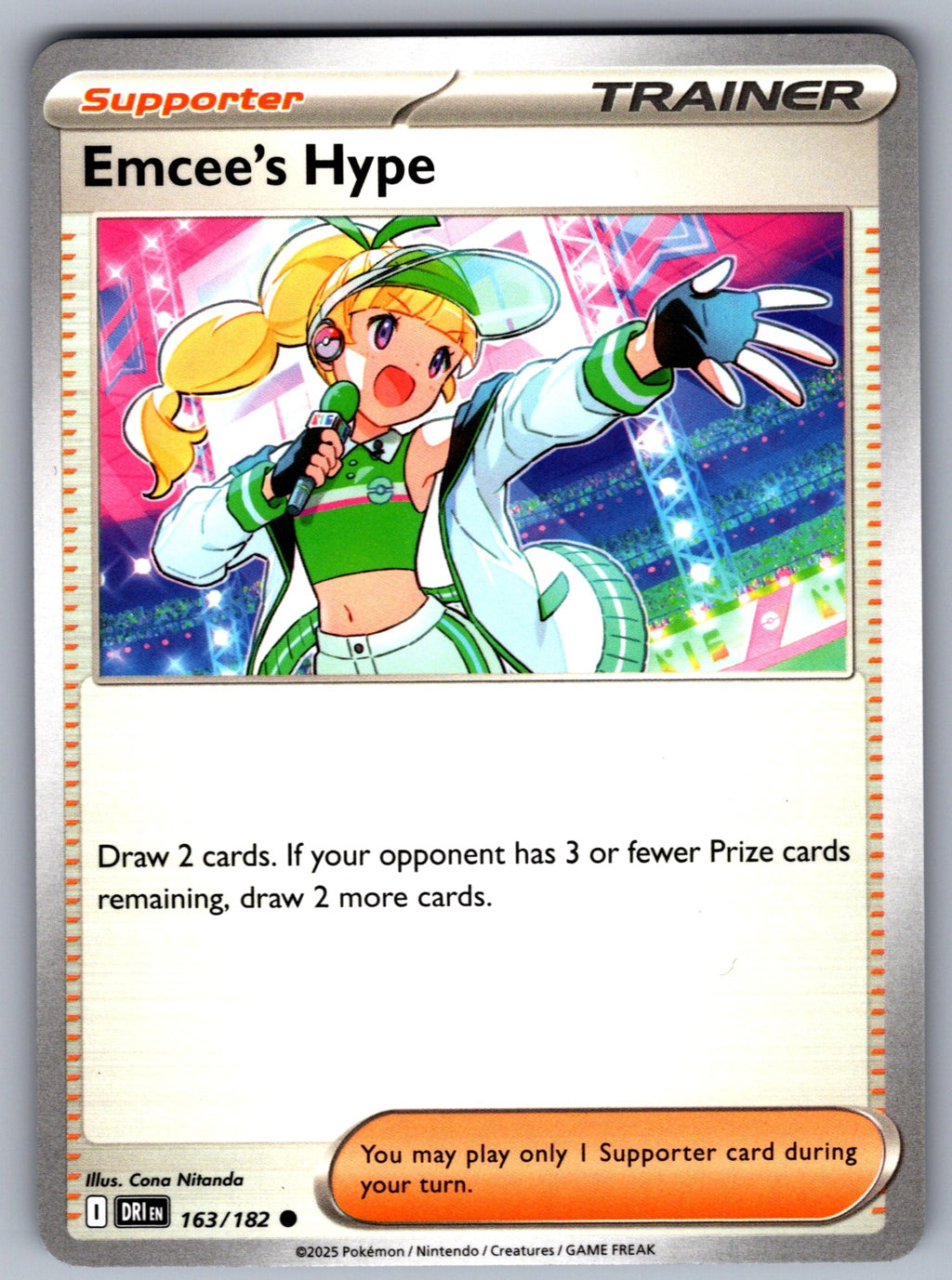 Emcee's Hype Common SV10: Destined Rivals 163/182 NM 2025