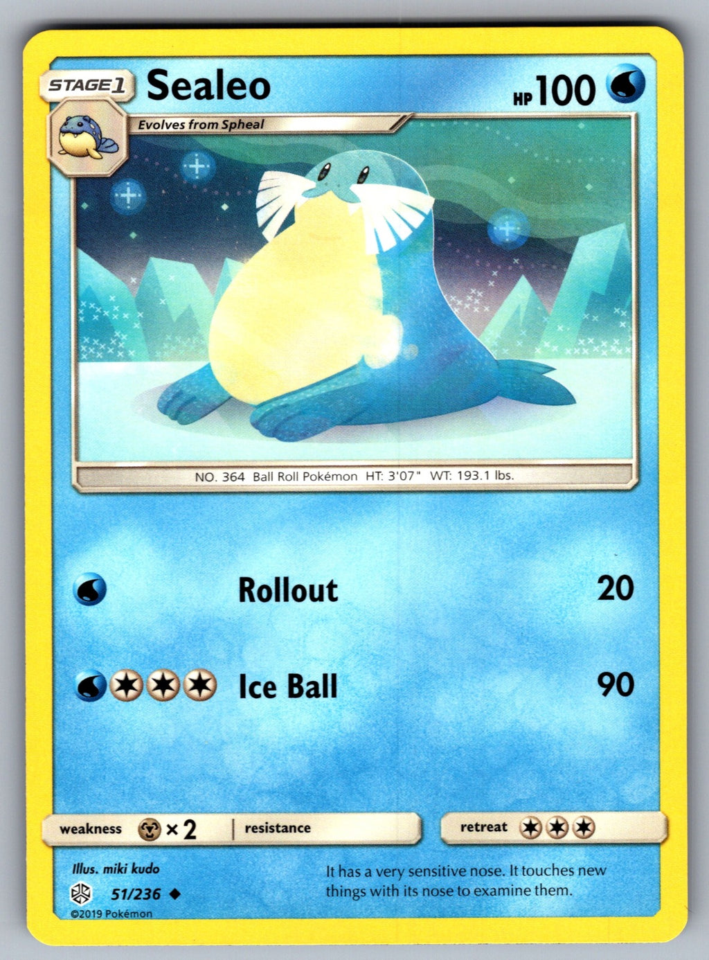Sealeo Uncommon SM - Cosmic Eclipse 51/236 NM 2019