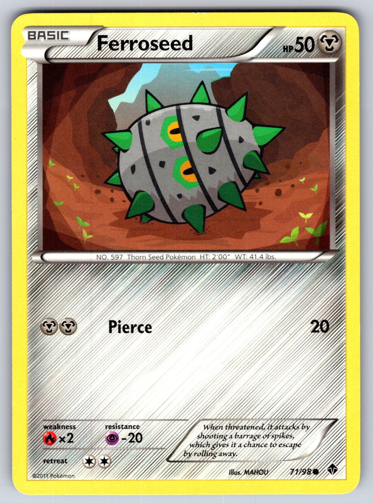 Ferroseed (71) Common Emerging Powers 71/98 LP 2011