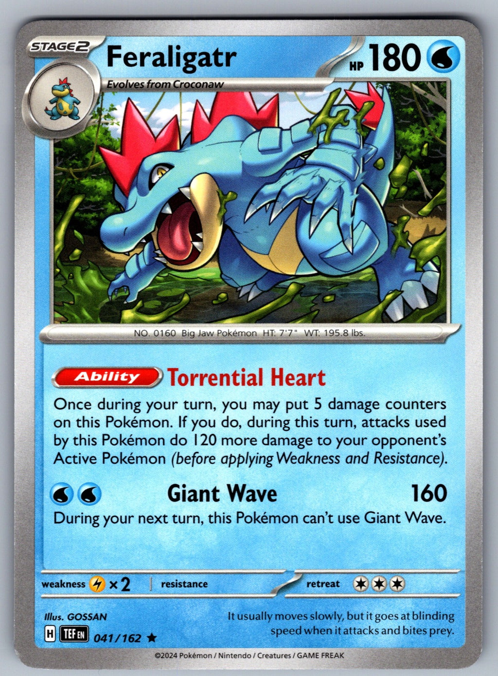 Feraligatr - Rare Deck Exclusives 041/162 NM 2016